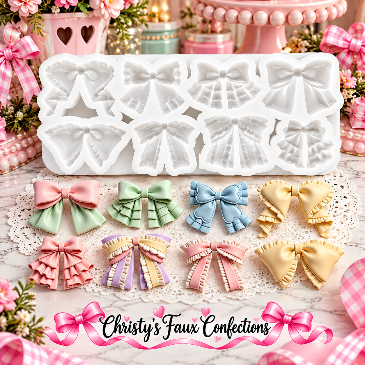 🎀Vintage Bow Collection Mold🎀