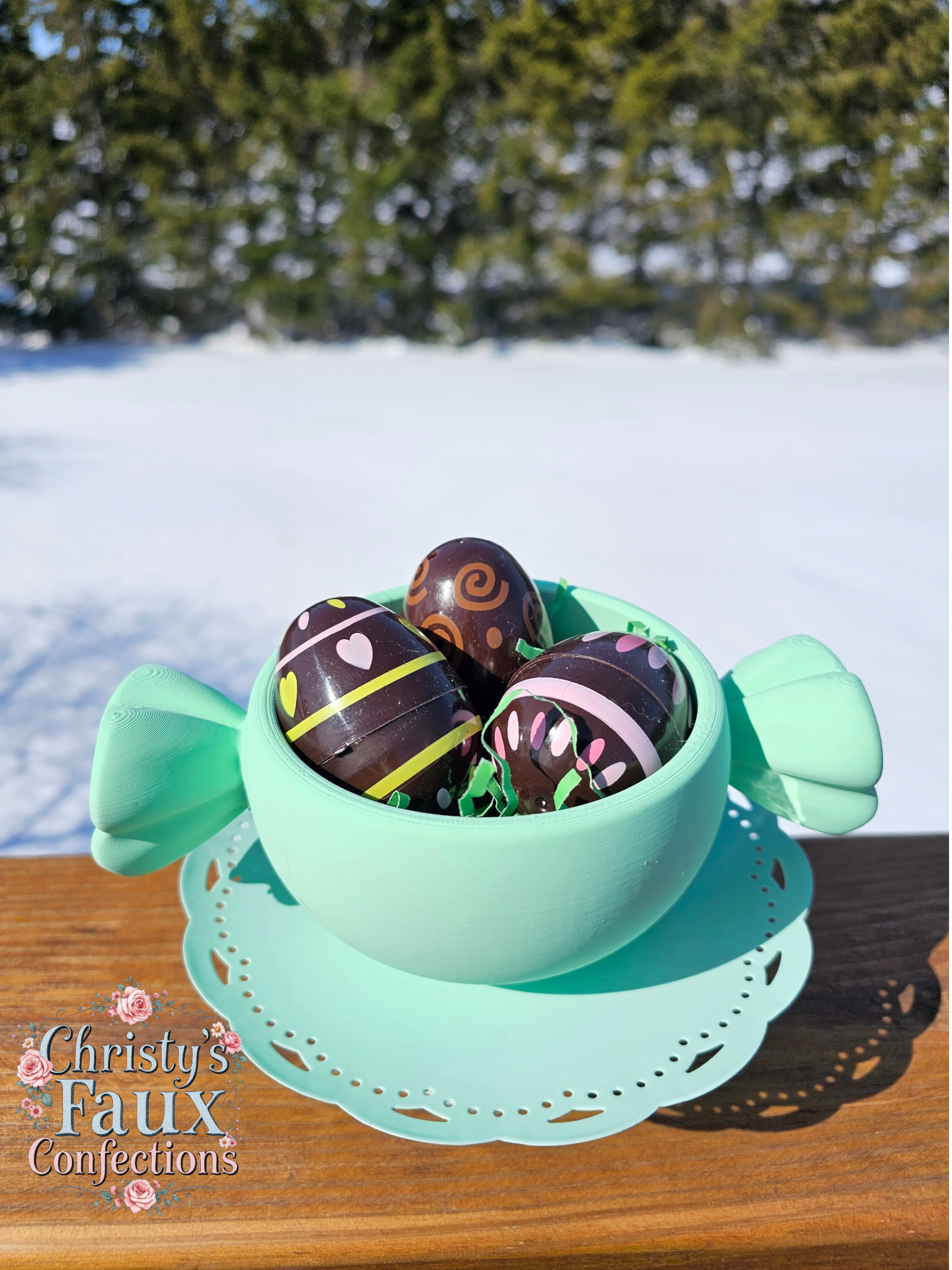 🍭🩷🐰3D Mint Green Candy Dish Set🐰🩷🍭