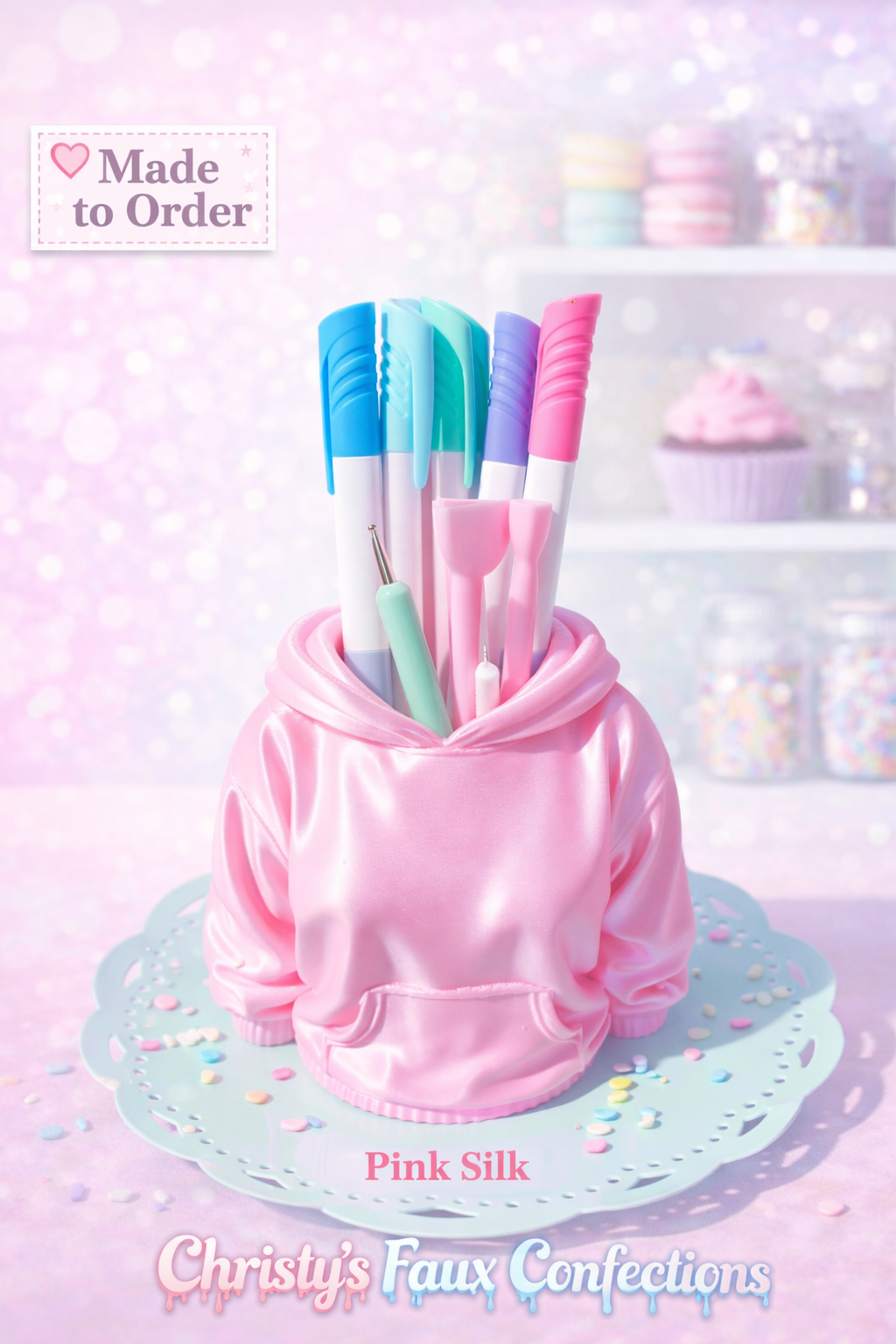 🩷🩷Pink Silk 3D Printed Girly Hoodie Tool Holder🩷🩷