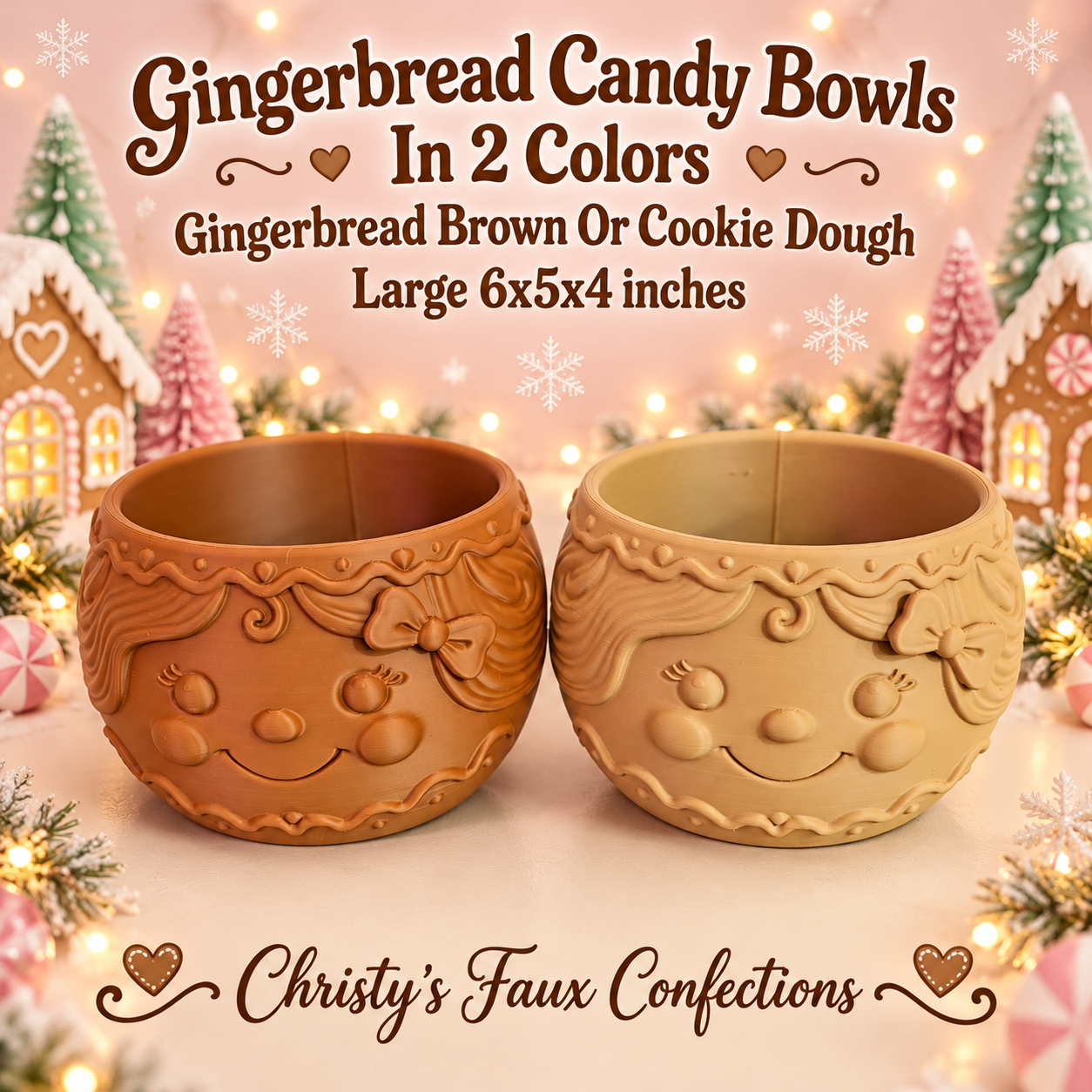 🍬🤎Gingerbread Candy Bowl🤎🍬