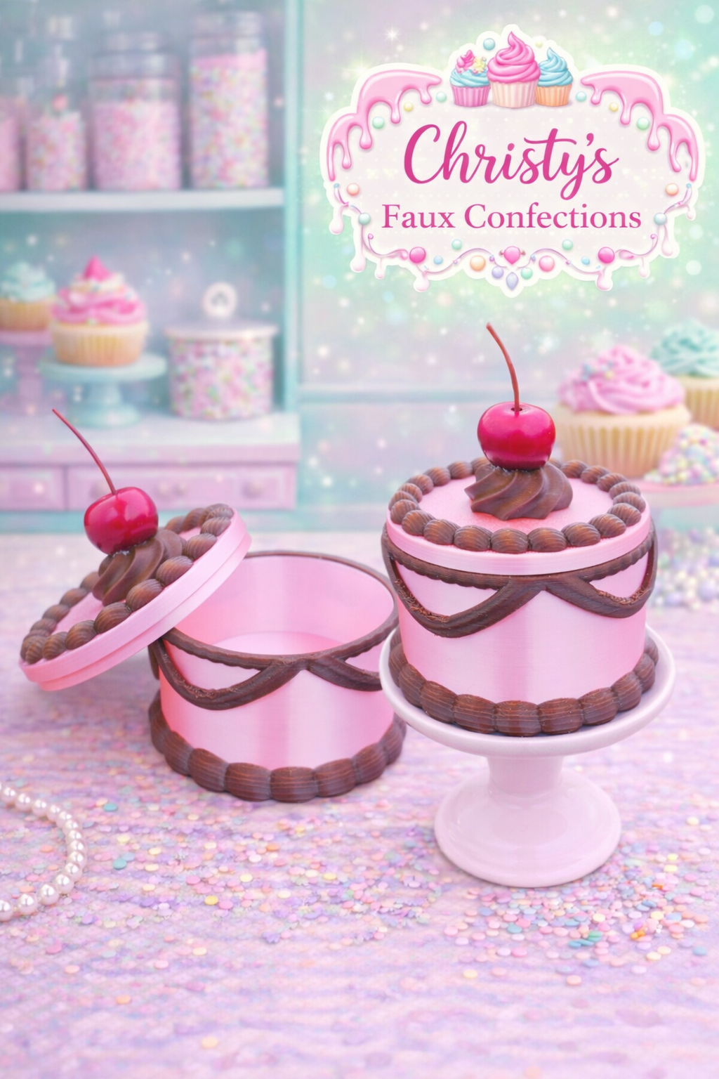 🎂Mini Decorated Cake Container 🎂