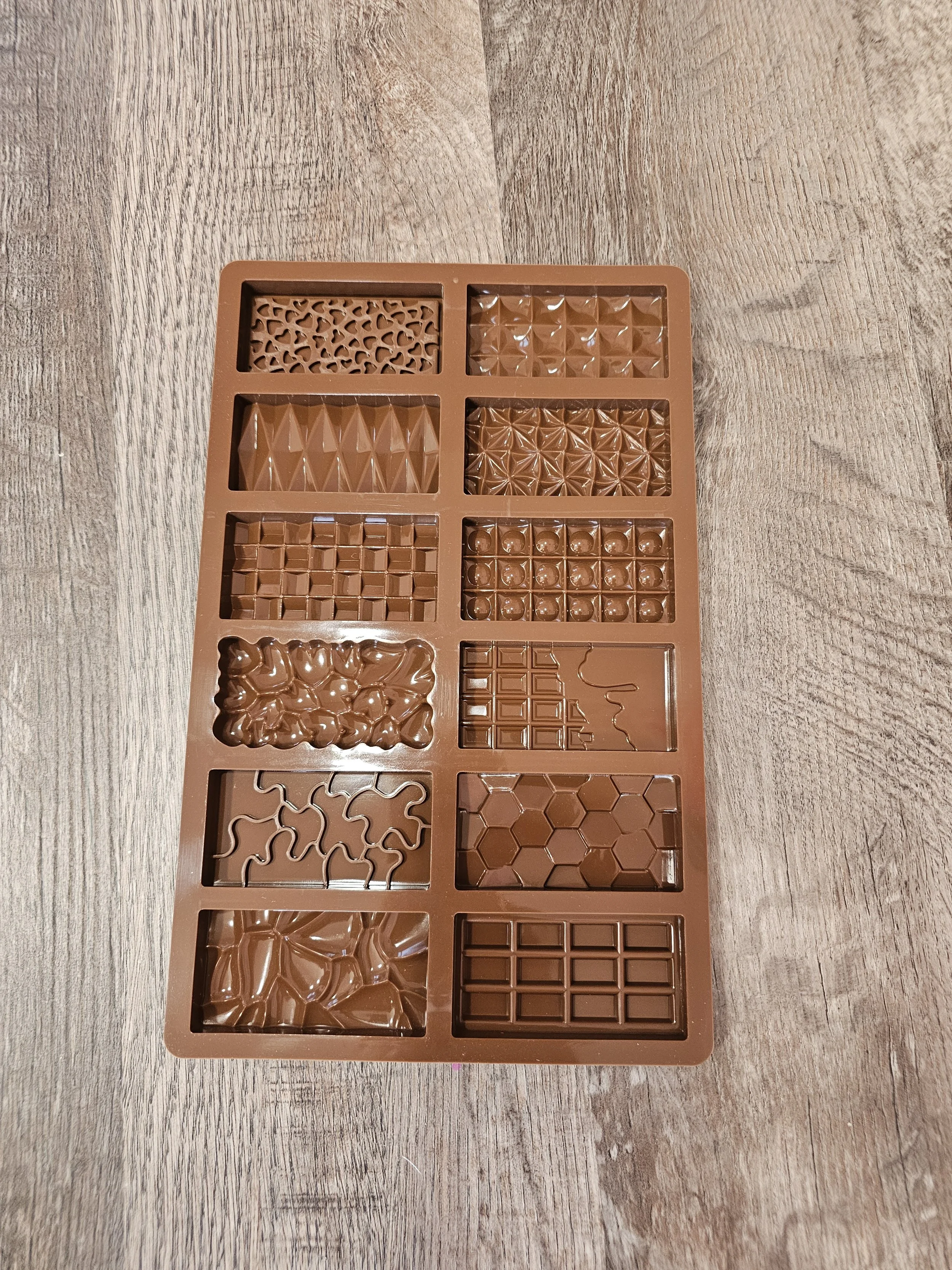 🍫12 CAVITY MINI CHOCOLATE BAR SILICONE MOLD🍫