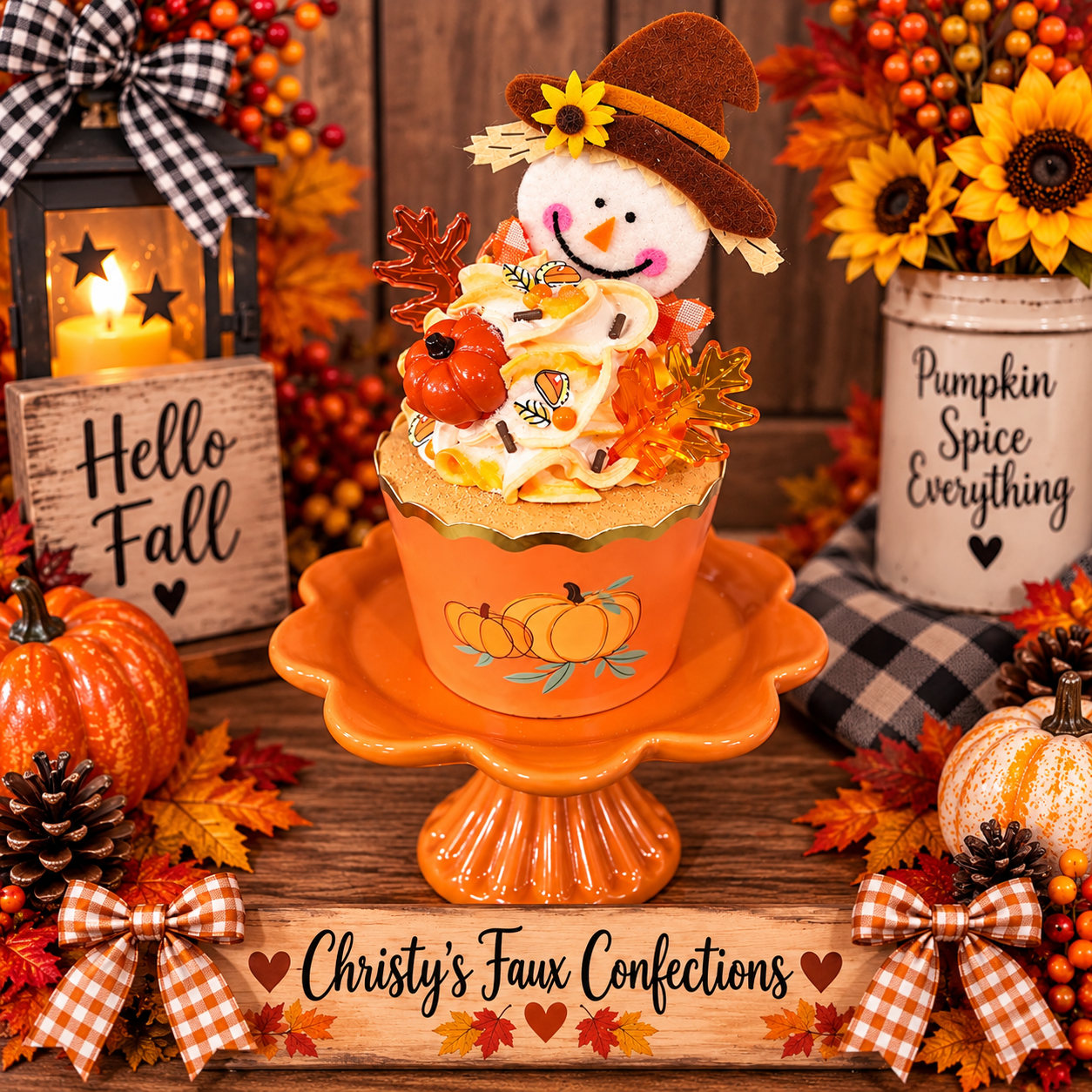 🍁🧁 Faux Fall Cupcake🧁🍁