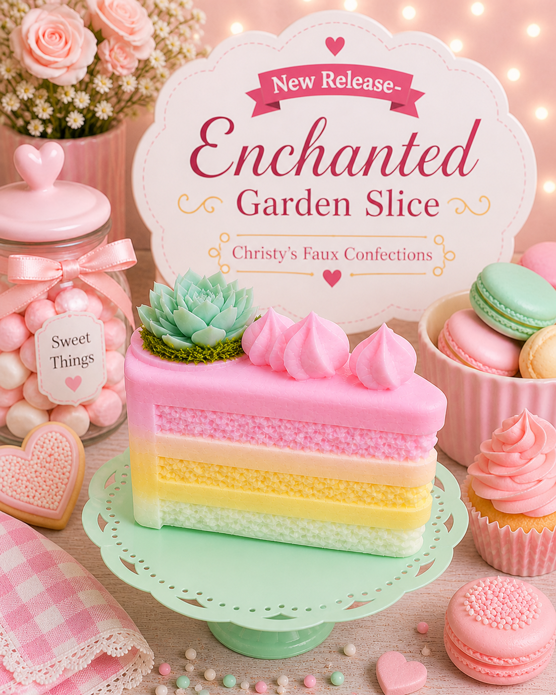🩷🍰🌿Enchanted Garden Slice🌿🍰🩷