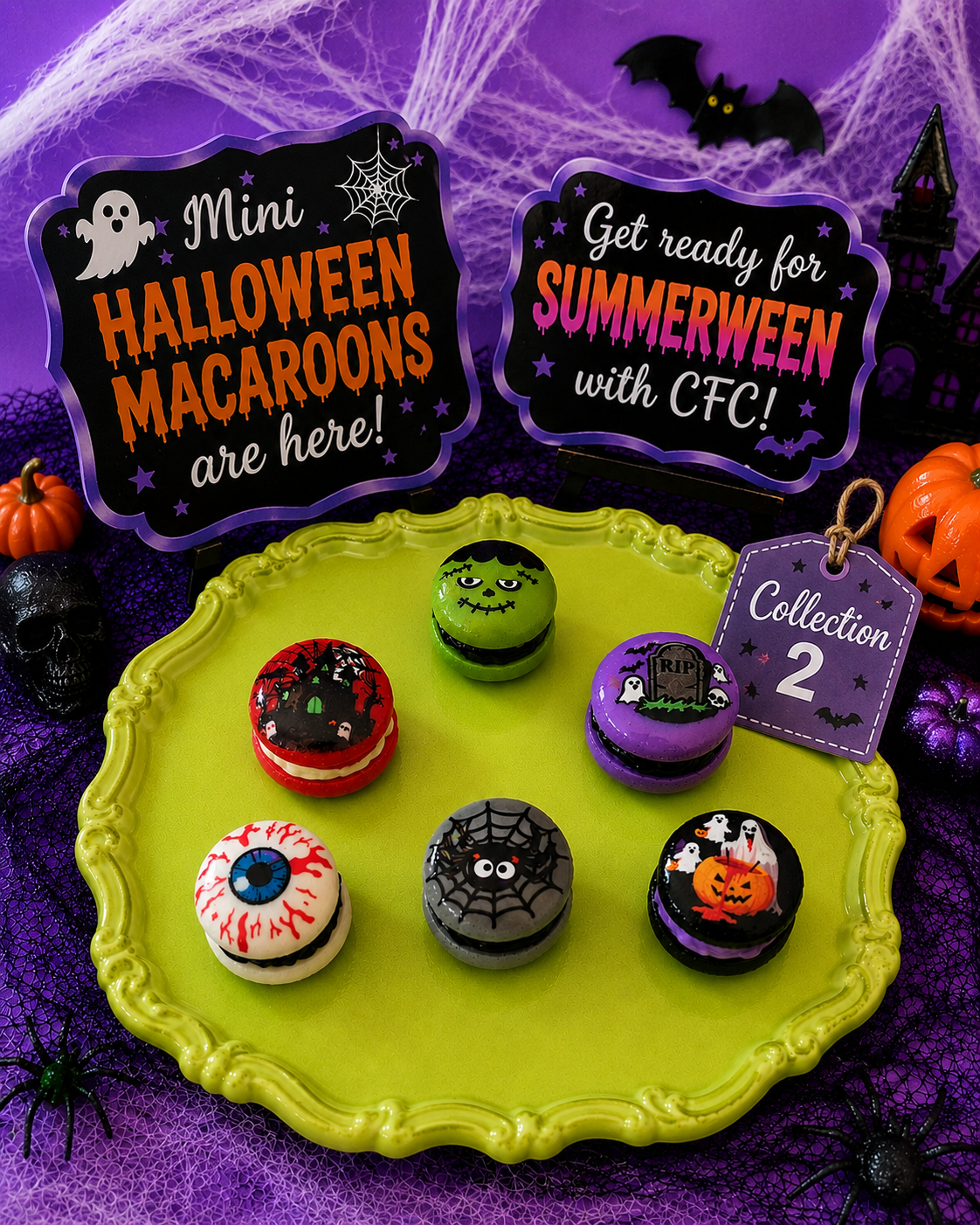 🎃3D Mini Halloween Macaroons✨️Collection 2🎃