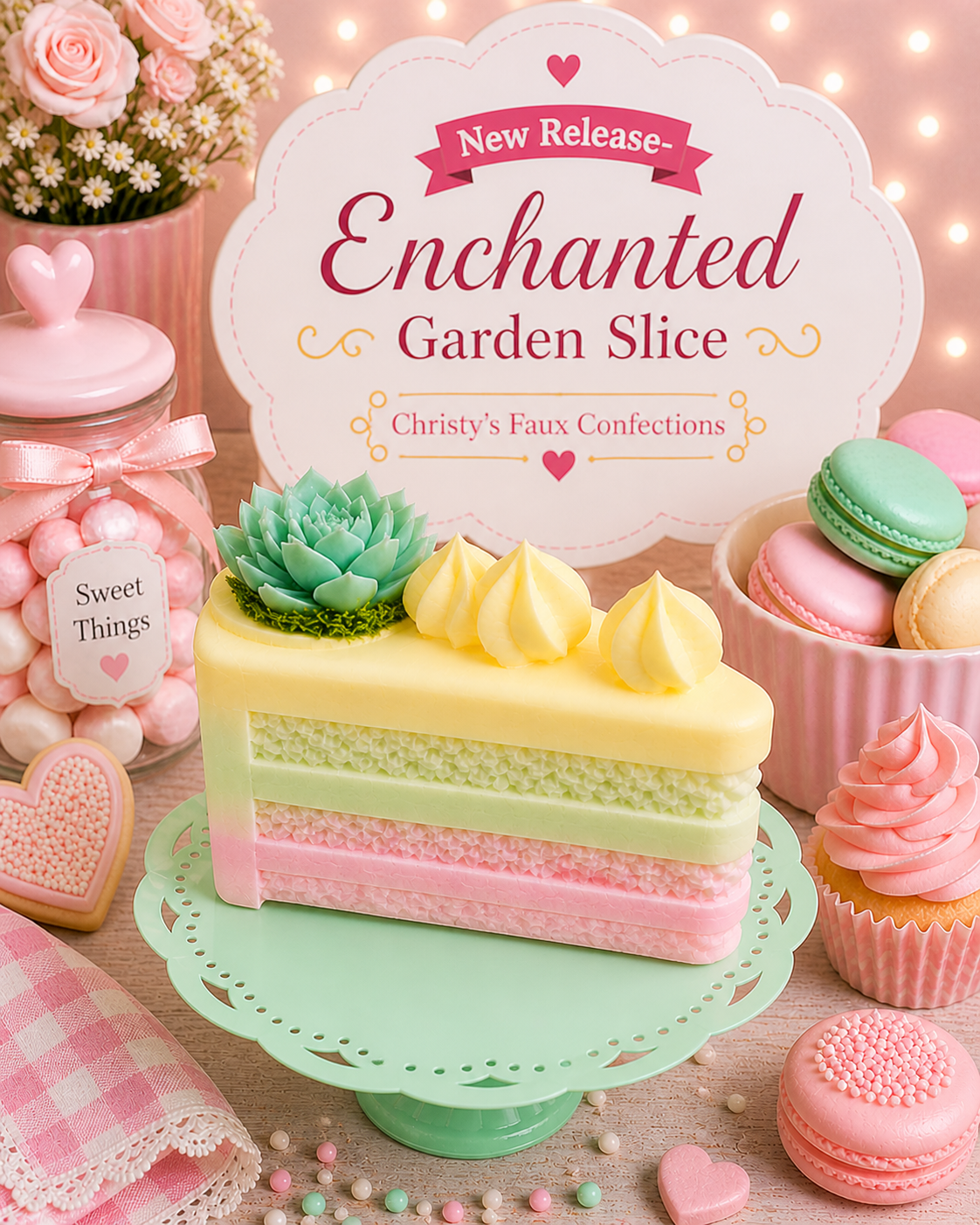 💛🍰🌿Enchanted Garden Slice🌿🍰💛