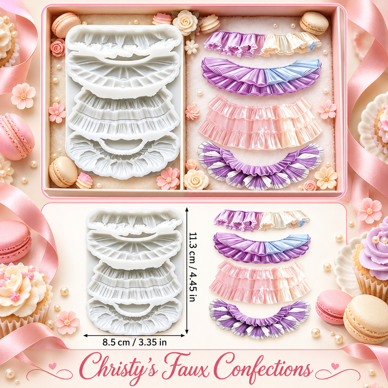 🎀Ruffle Silicone Mold 🎀