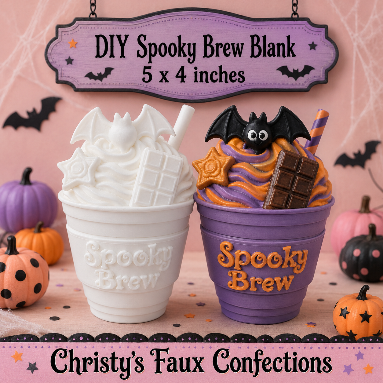 🥤👻DIY Spooky Brew Blank👻🥤