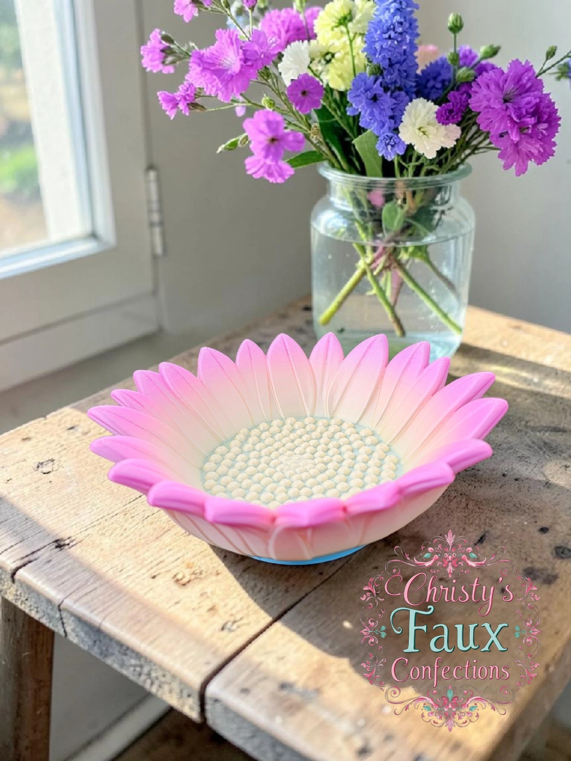 🌸Pastel Sunflower Trinket Dish🌸