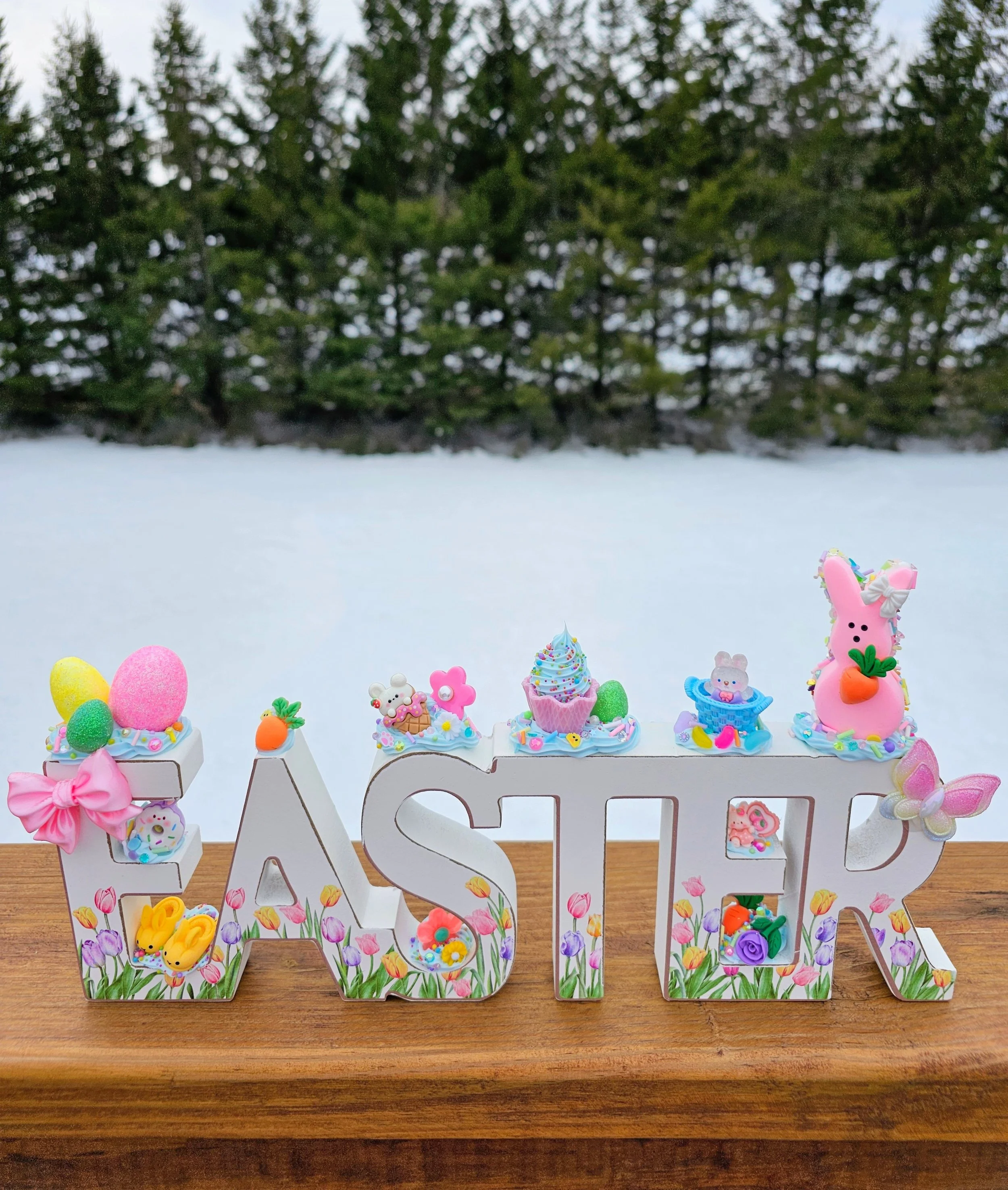 🩷💐🐰Large Wooden EASTER Sign🐰💐🩷