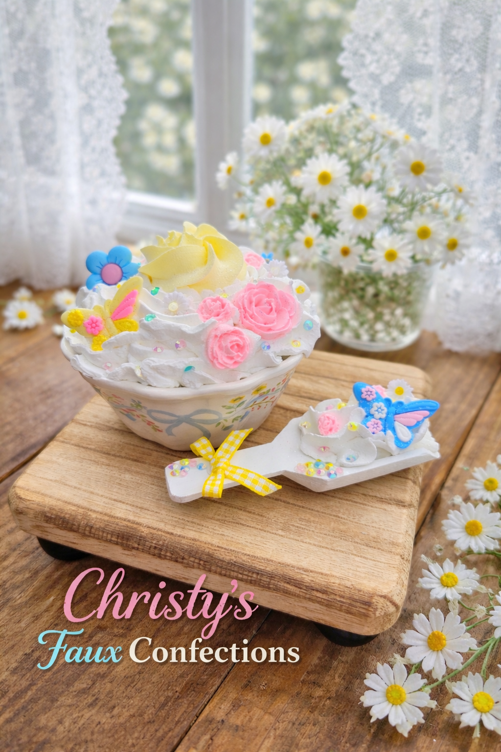 💙💐Ceramic Spring Dish with Scoop Set💐💙