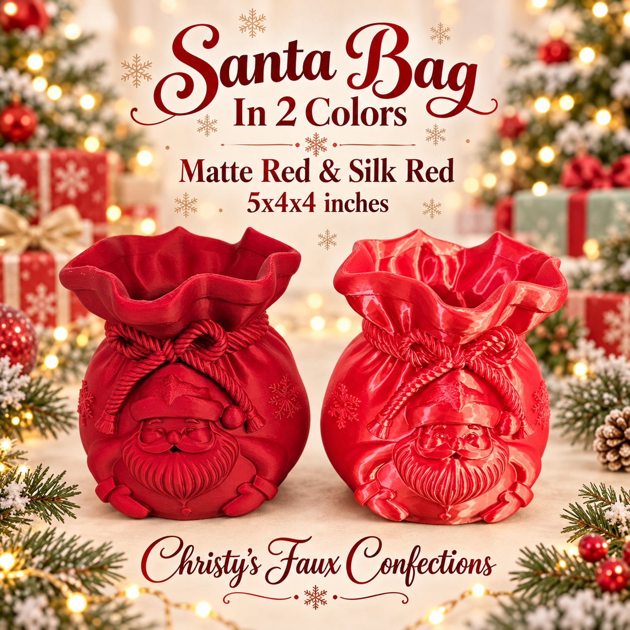 🍬🎅Santa Bag Candy Dish🎅🍬