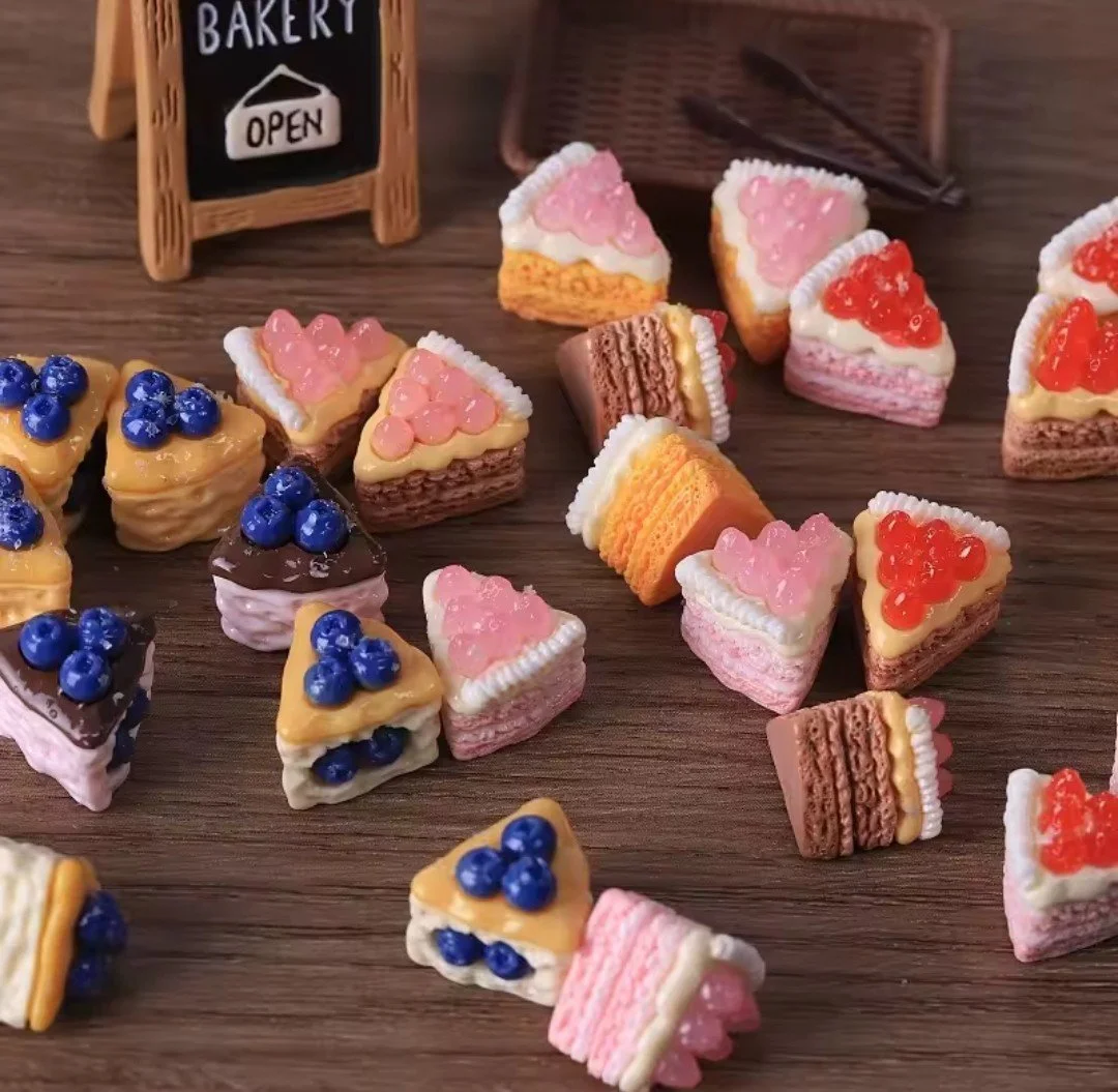 🥧Set of 9 Pie Slice Cabochons 🥧