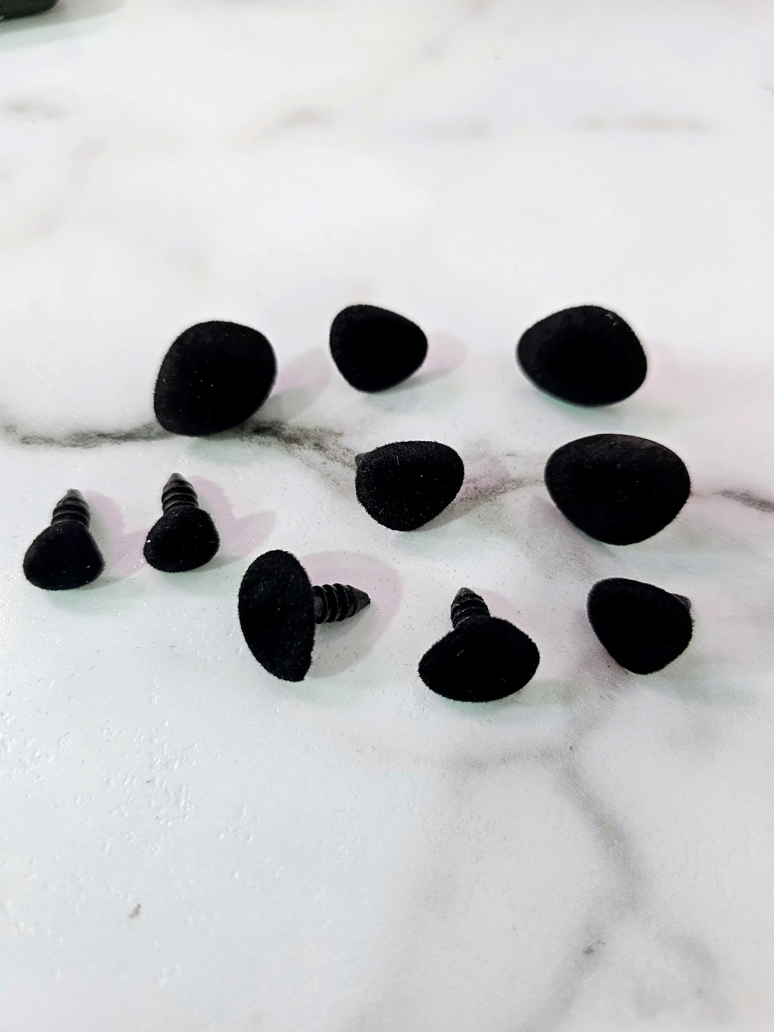👃🖤Random Size Black Felt Noses🖤👃
