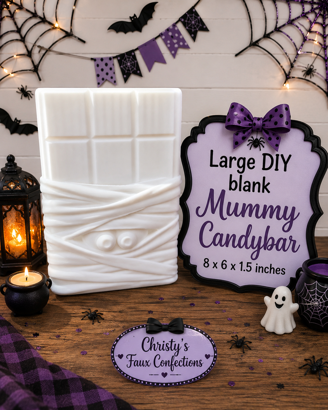 🍫👻Large DIY Mummy Candy Bar Blank👻🍫