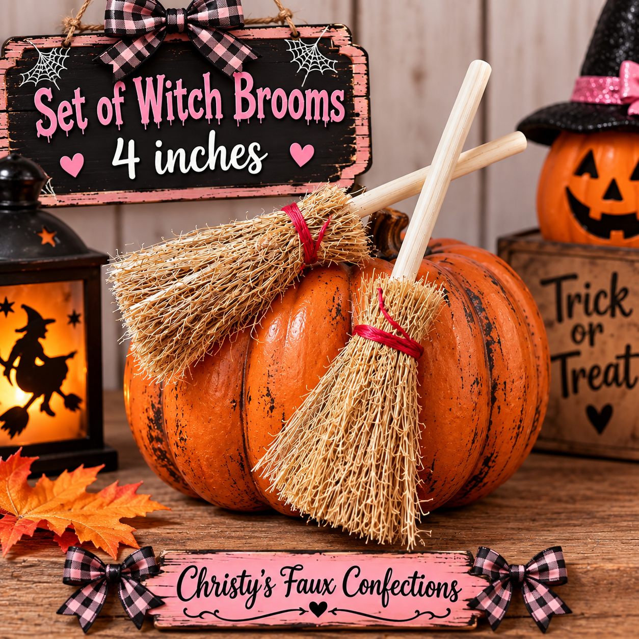 🧙‍♀️🧹Set of Mini Witch Brooms🧹🧙‍♀️