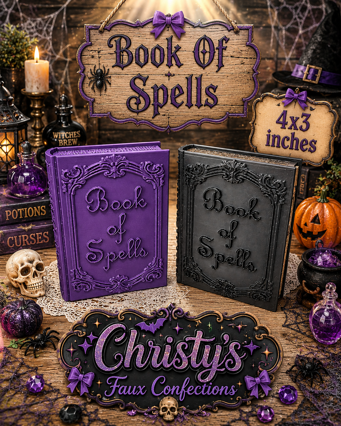 👻☠️Black Or Purple Spell Book☠️👻