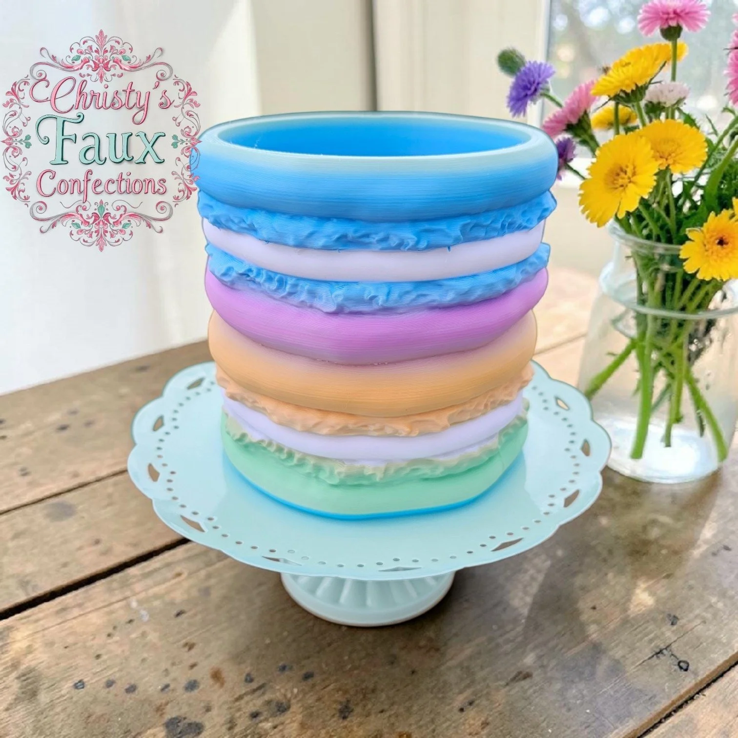 🩷💚Pastel Macaron Container 💚🩷