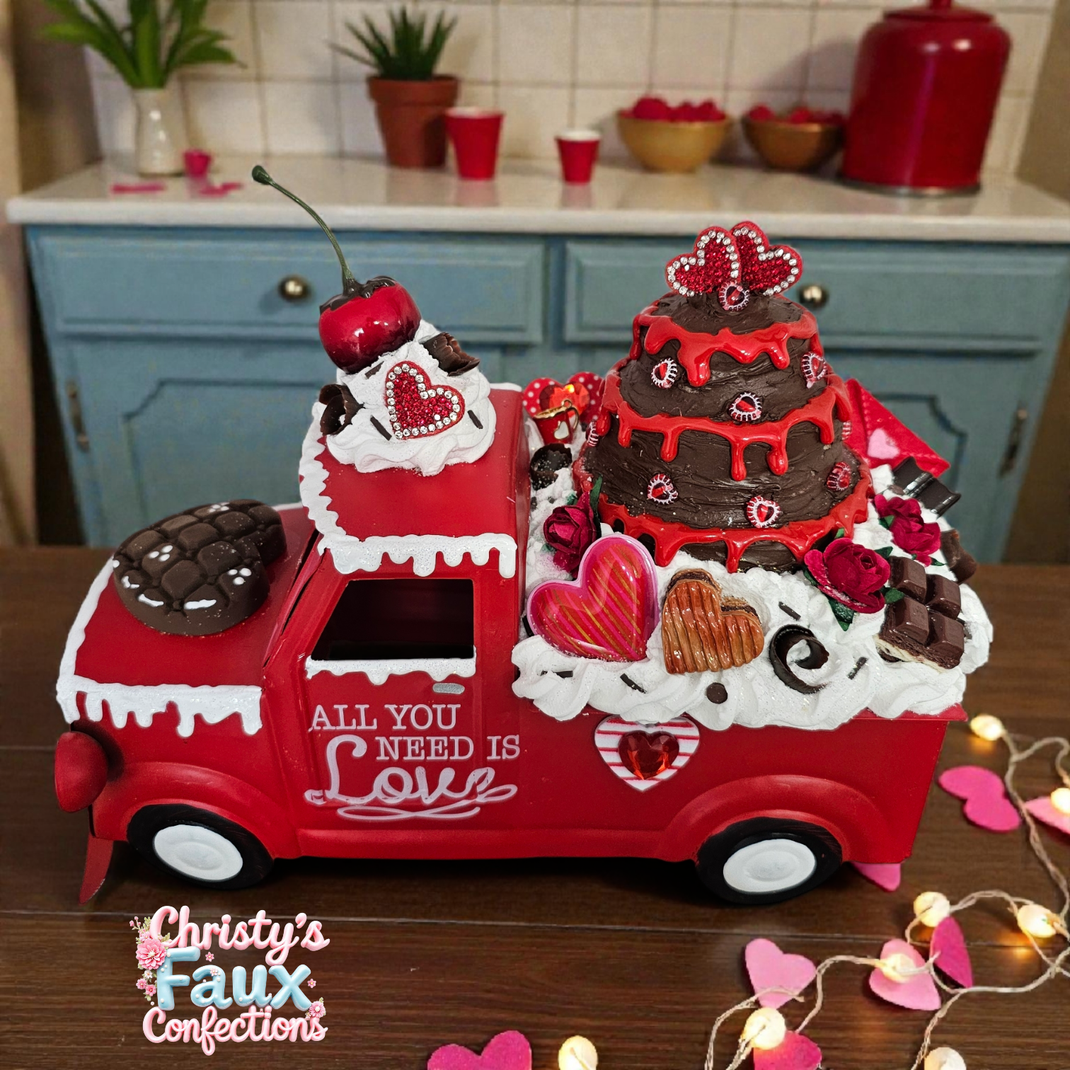 💓🛻Metal Valentines Day Truck🛻💓