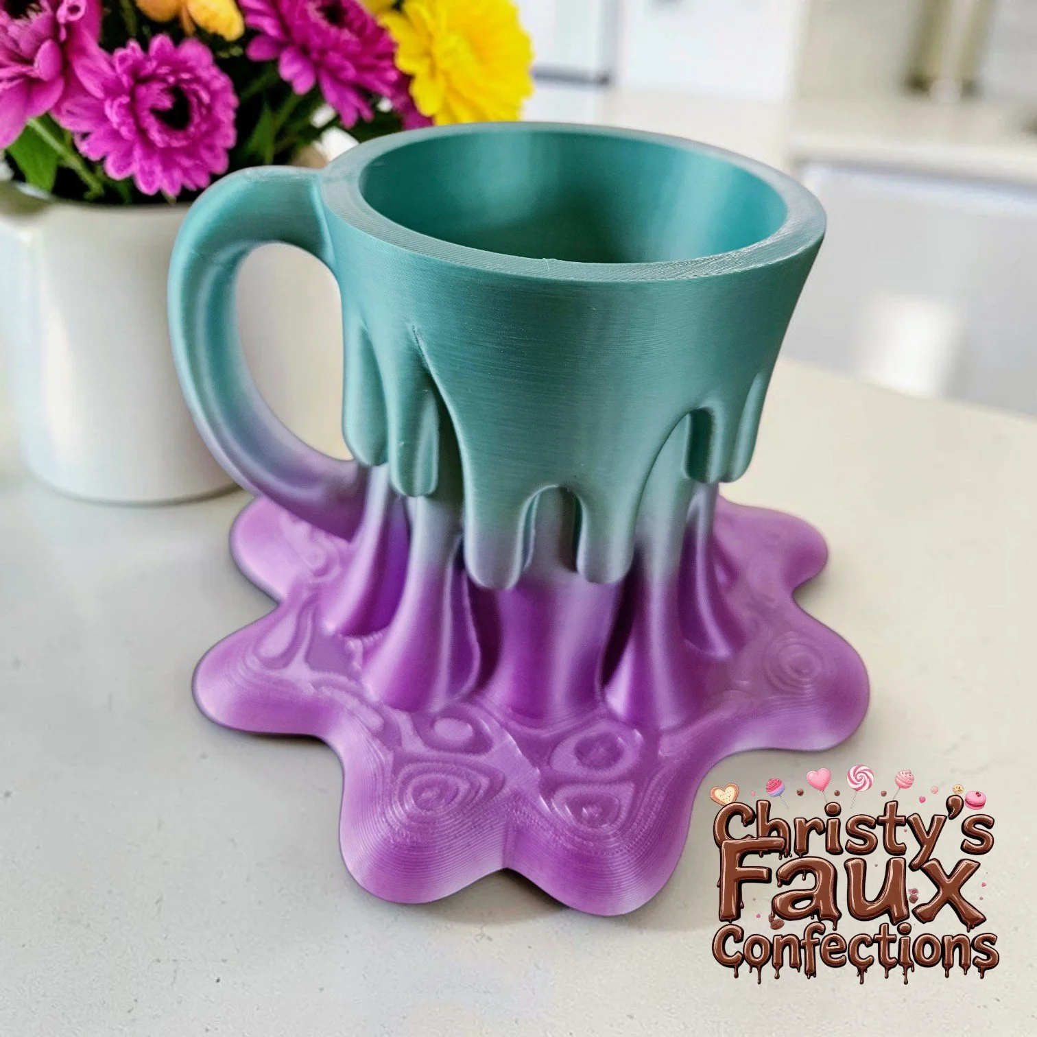 💜💚Ombre Dripping Mug💚💜