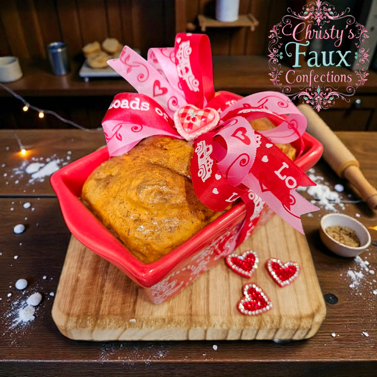 🩷🍞Fake Valentines Mini Bread Loaf🍞🩷