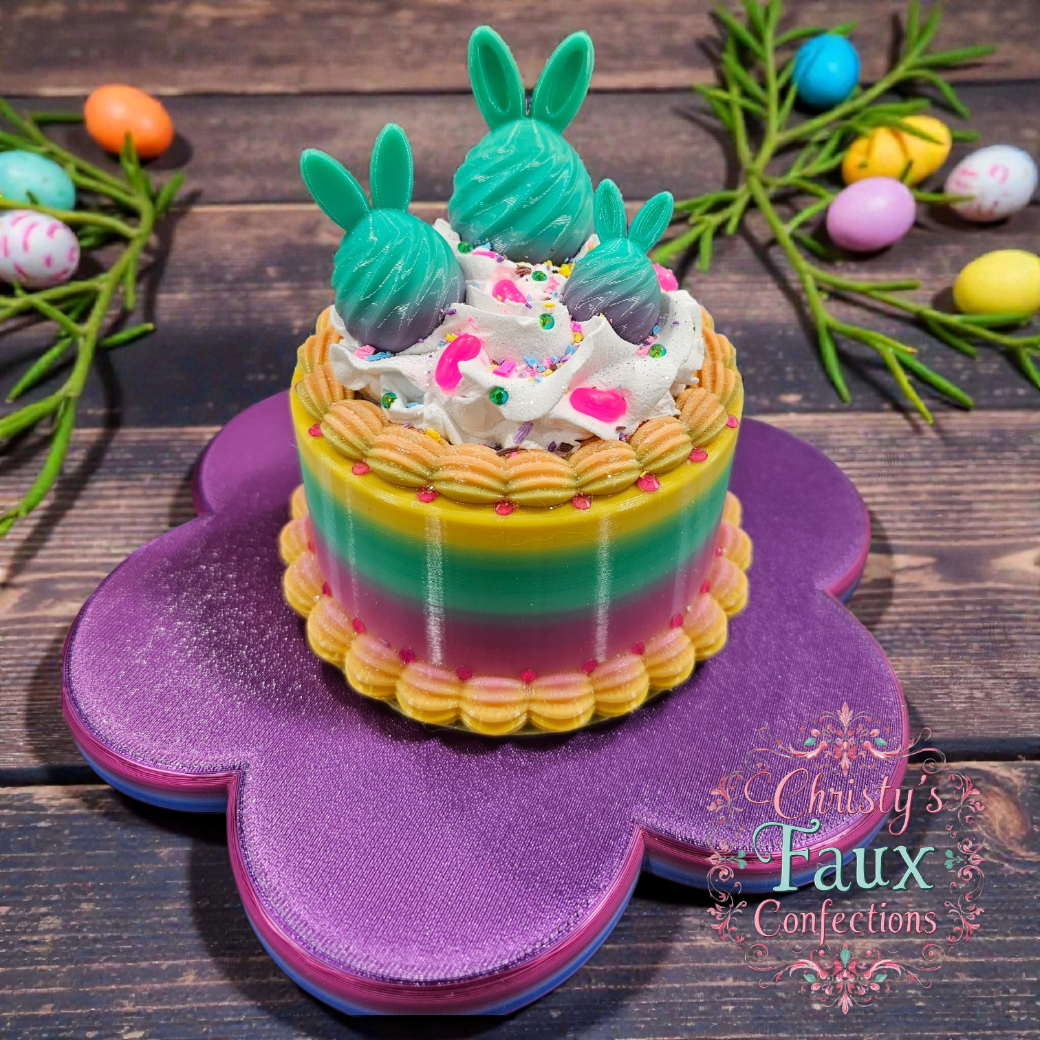 🐰🎂🩷Bunny Family Mini Cake🩷🎂🐰