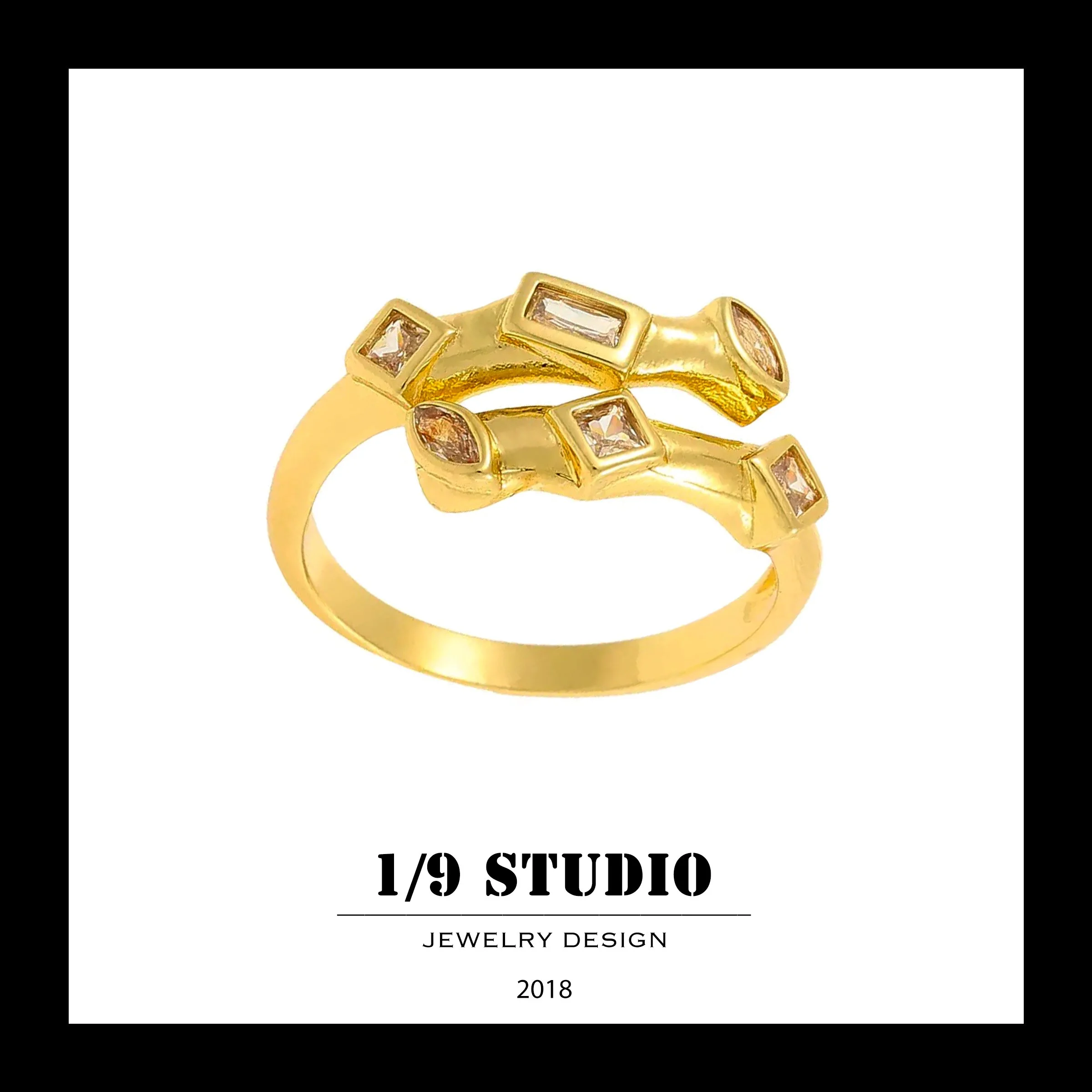 1/9 Studio Gold Filled Adjustable Ring