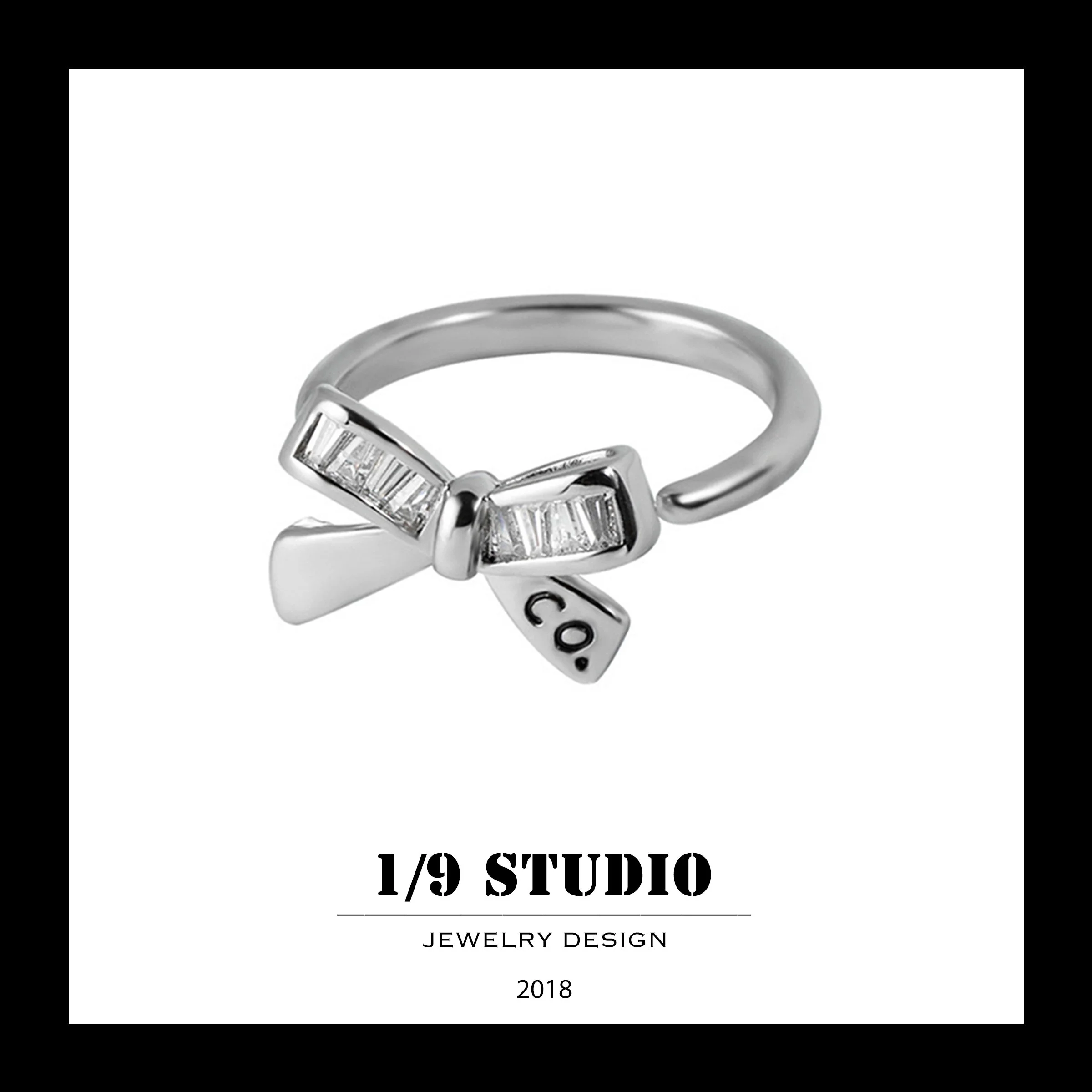 1/9 Studio 925 Sterling Silver Adjustable Ring