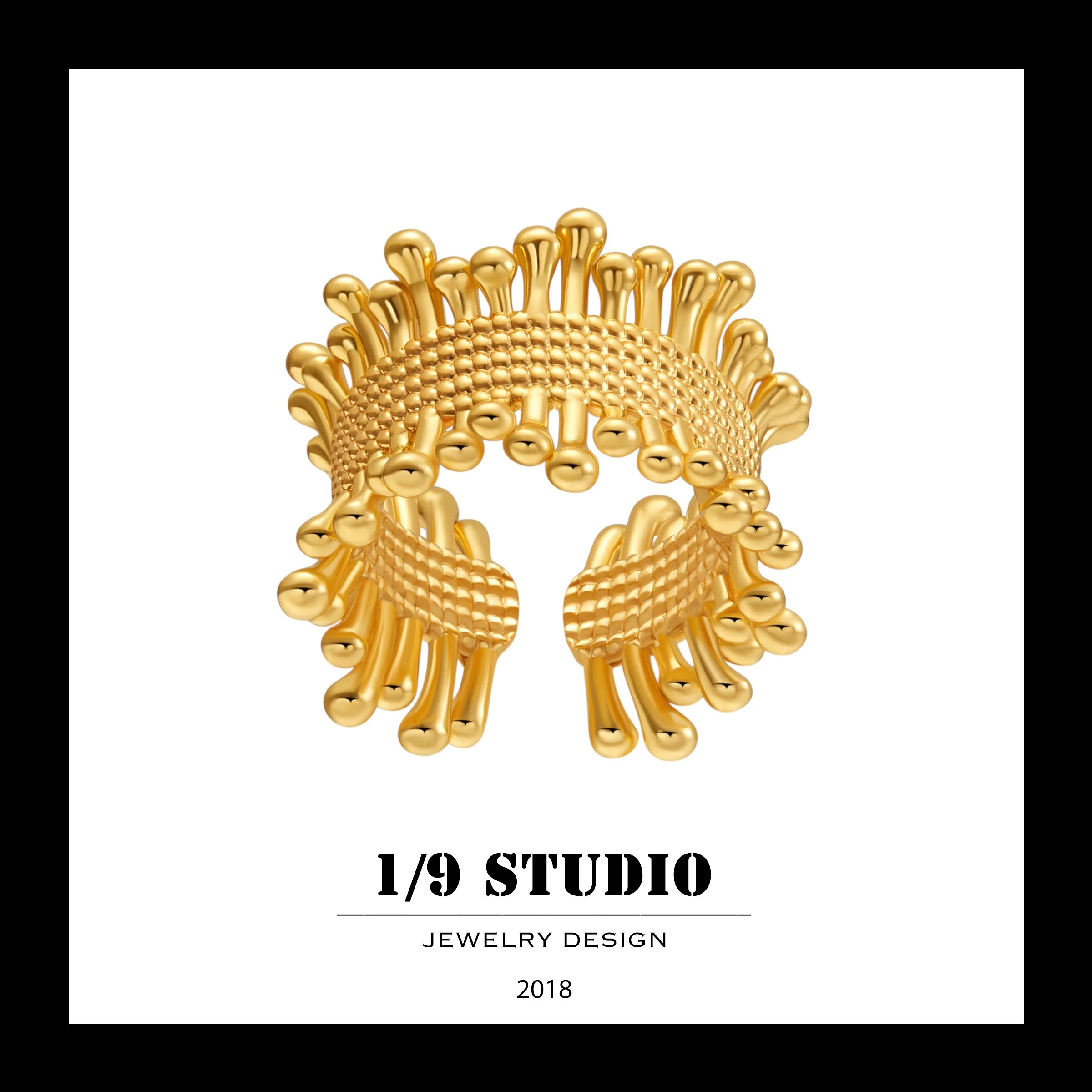 1/9 Studio Gold Filled Adjustable Ring