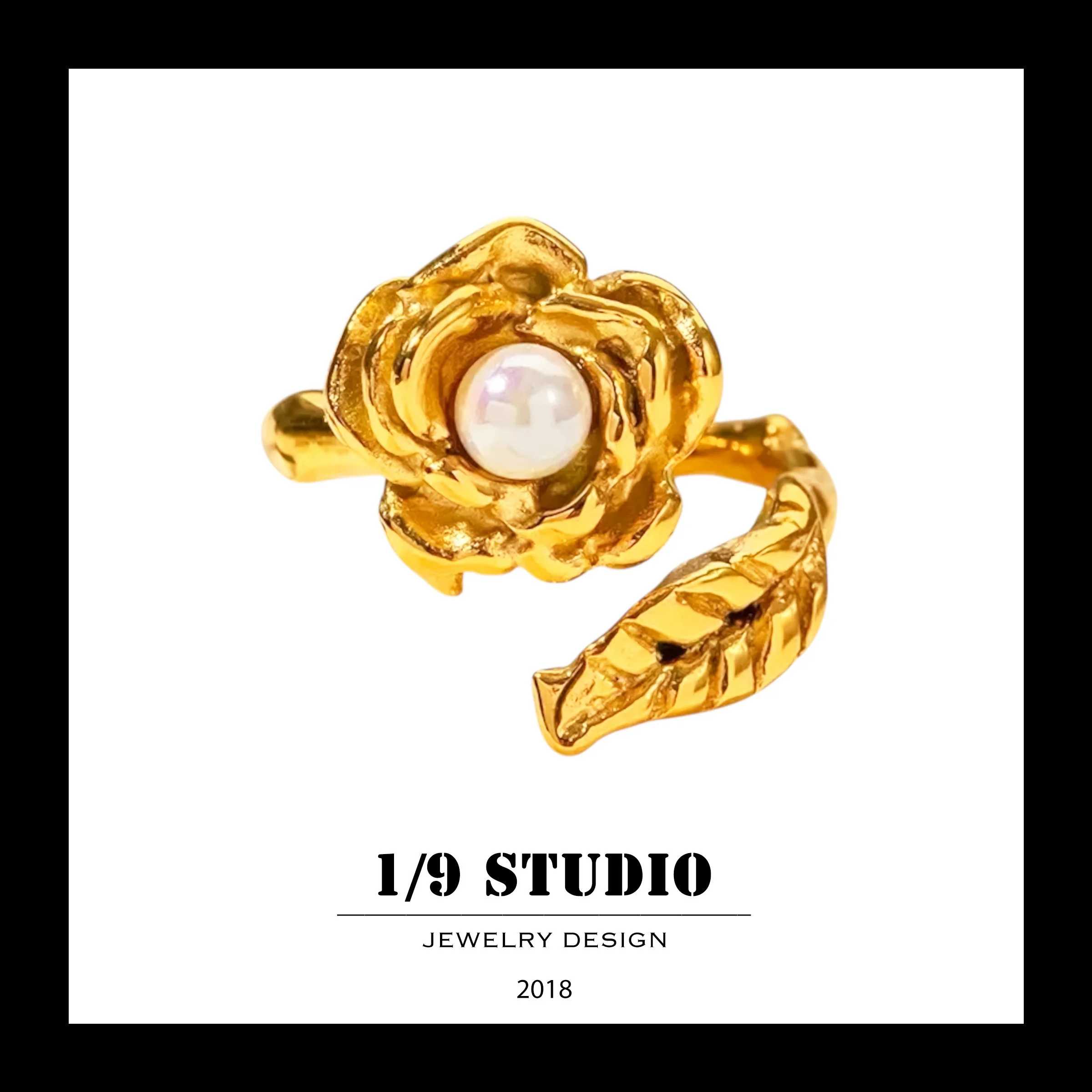 1/9 Studio Gold Filled Adjustable Ring