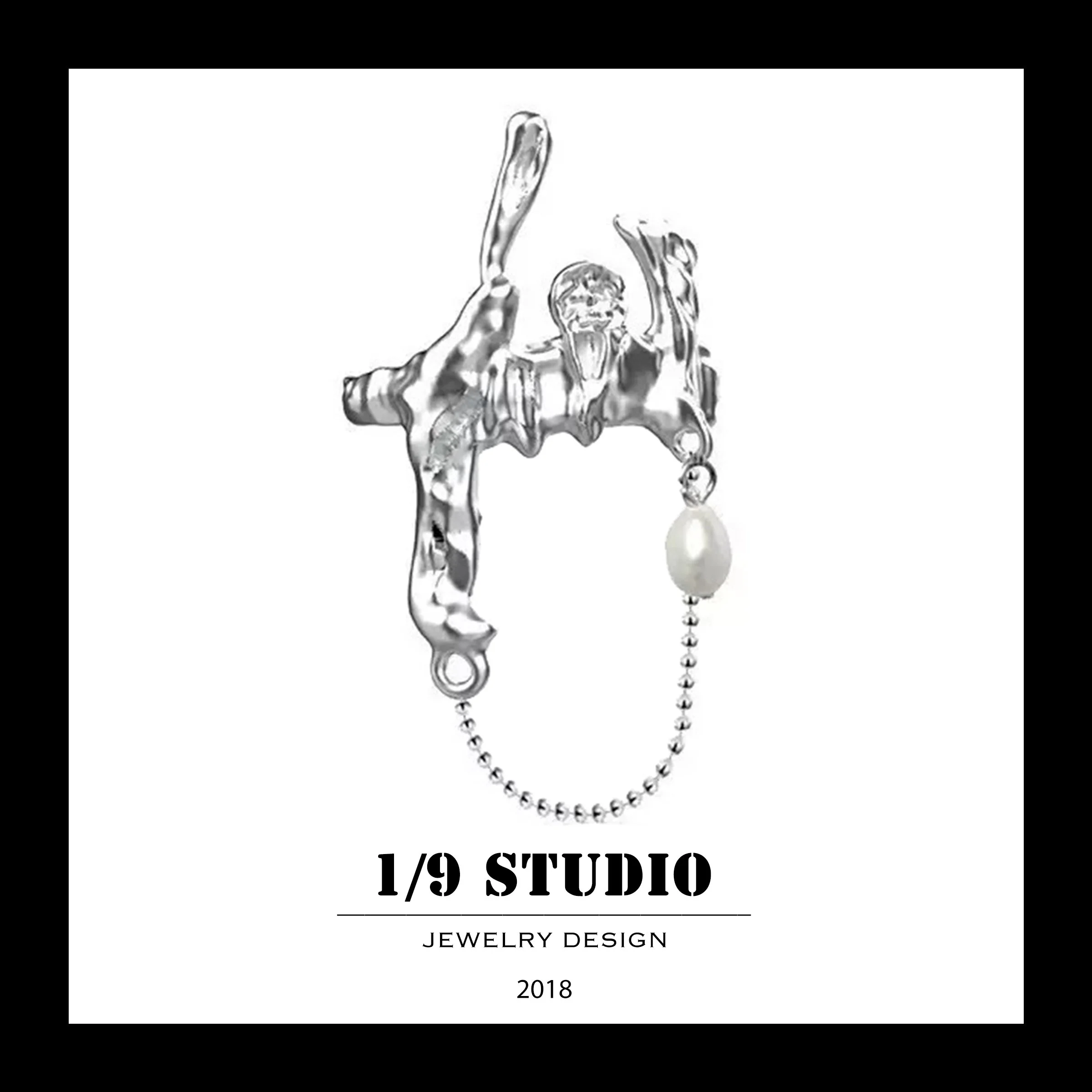 1/9 Studio 925 Sterling Silver Adjustable Ring