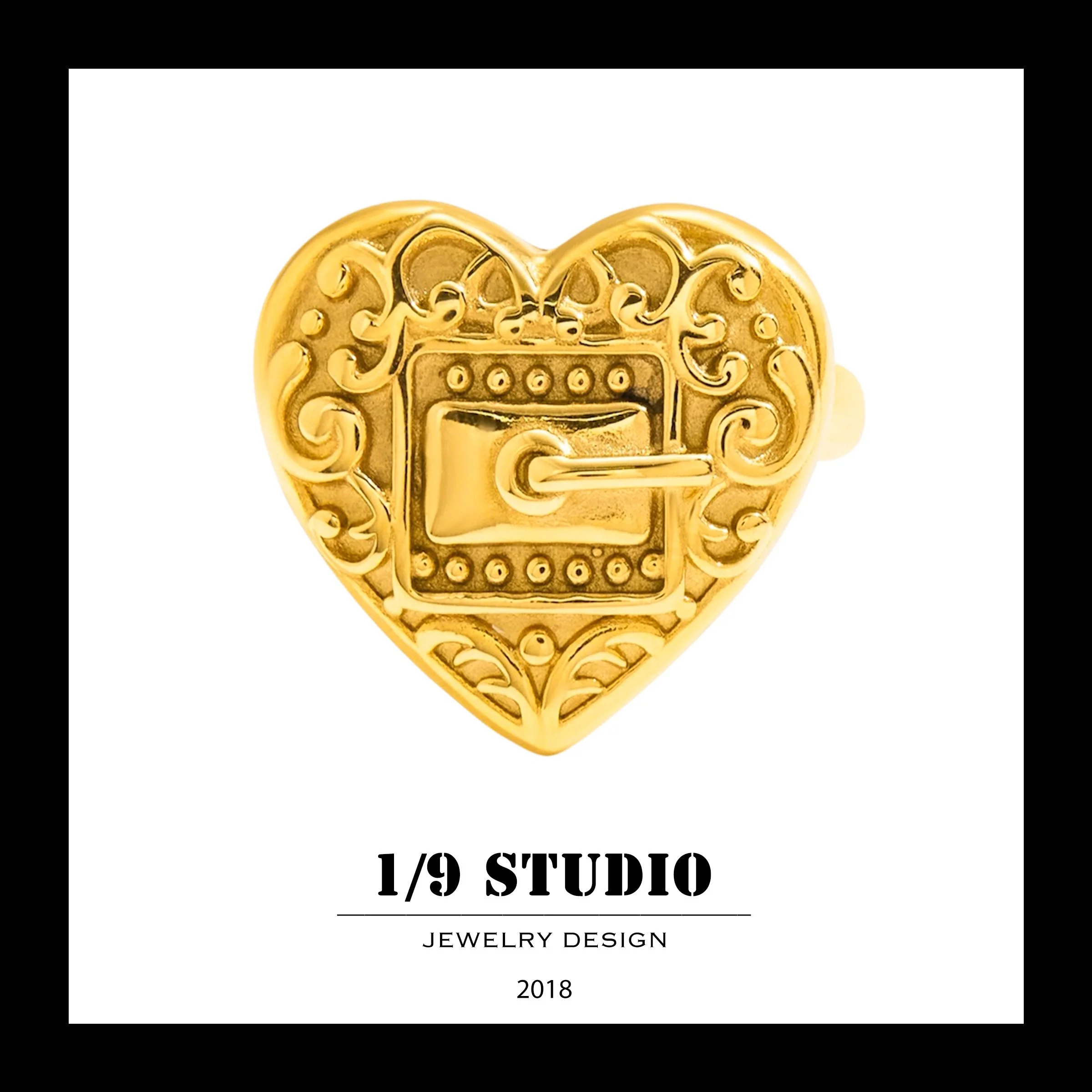 1/9 Studio Gold Filled Adjustable Ring