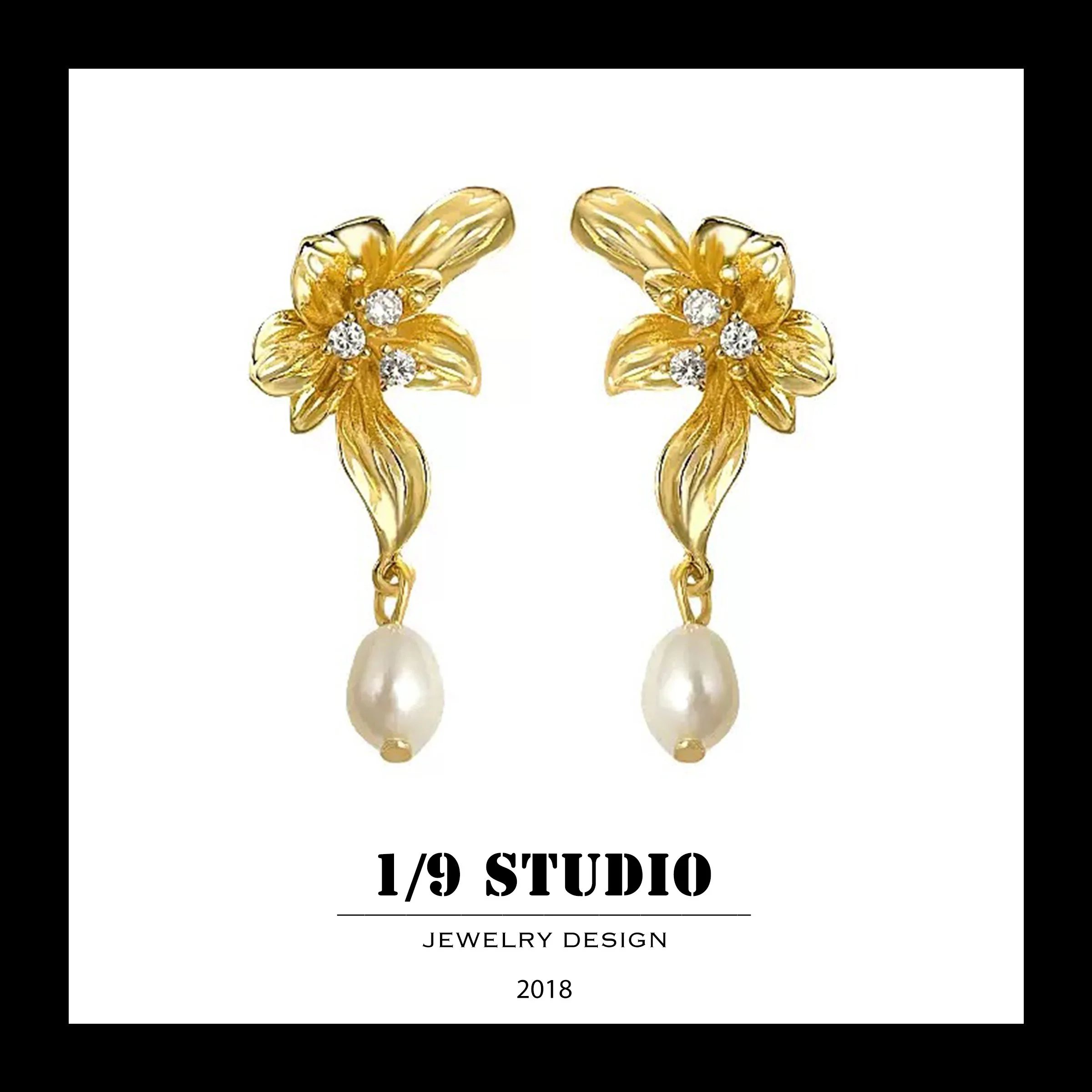 1/9 Studio Gold Filled Earring