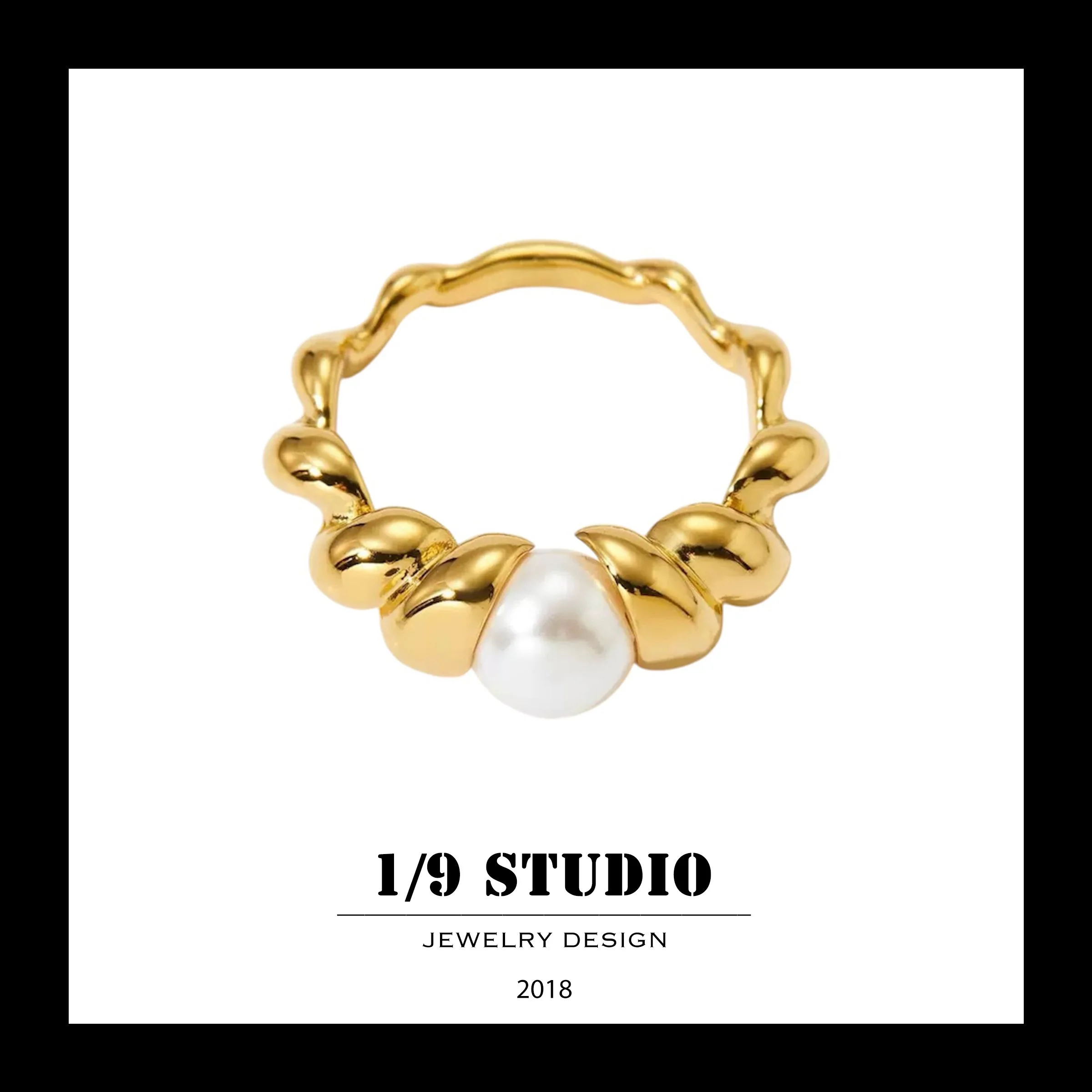 1/9 Studio Gold Filled Adjustable Ring