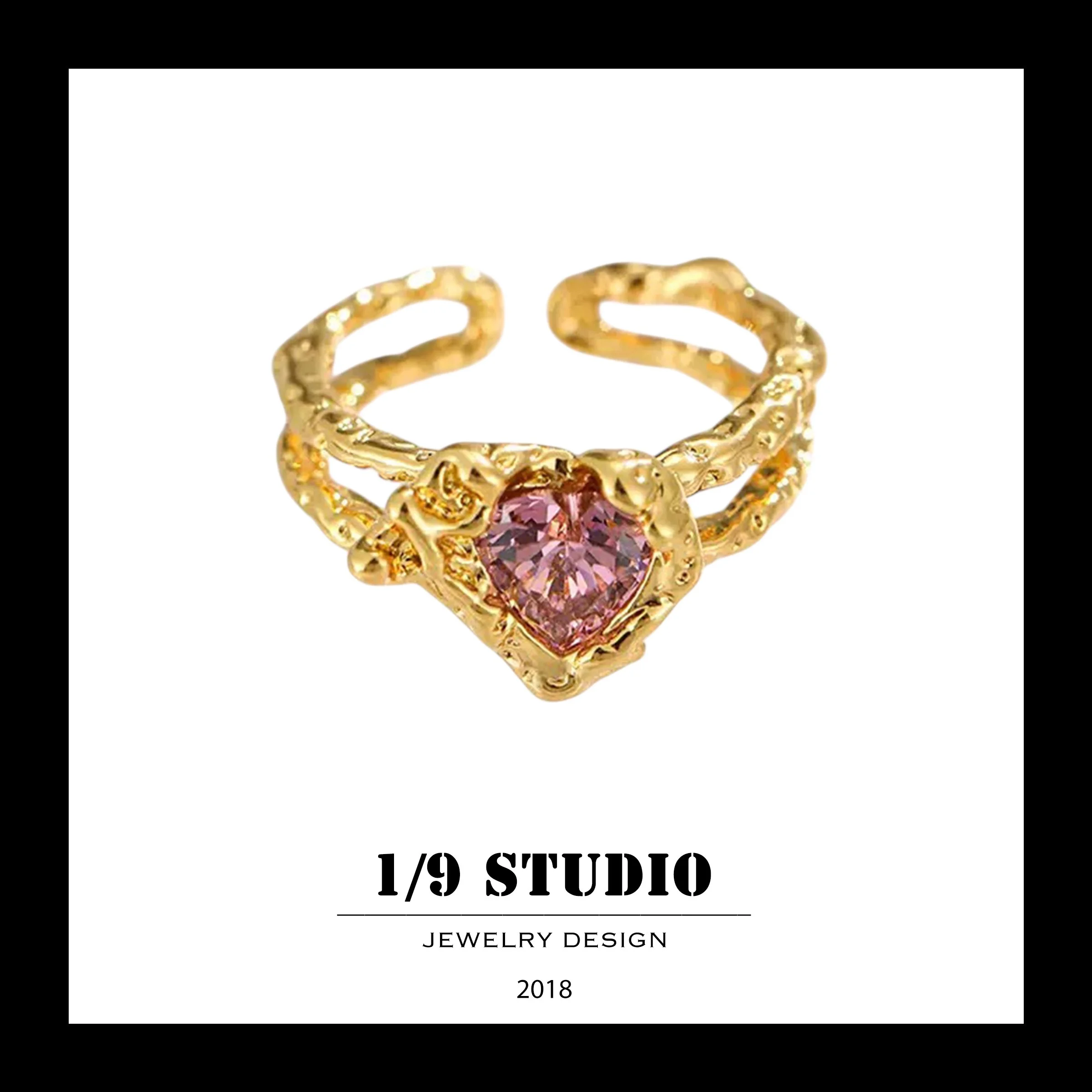 1/9 Studio Gold Filled Adjustable Ring