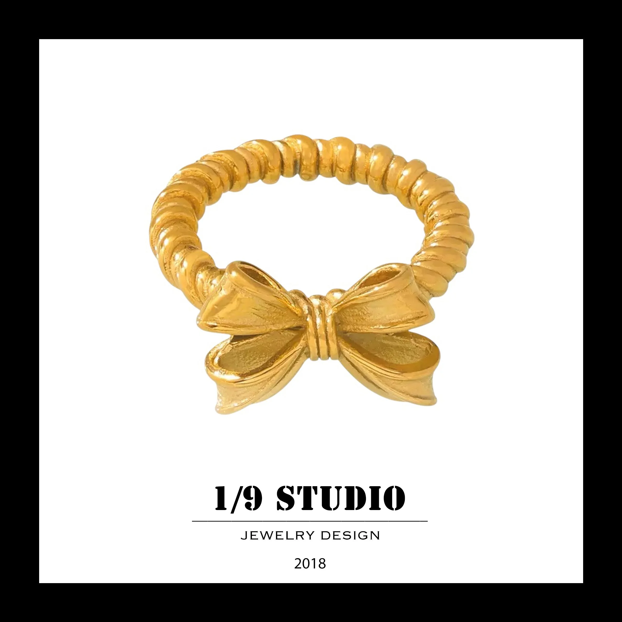 1/9 Studio Gold Filled Adjustable Ring
