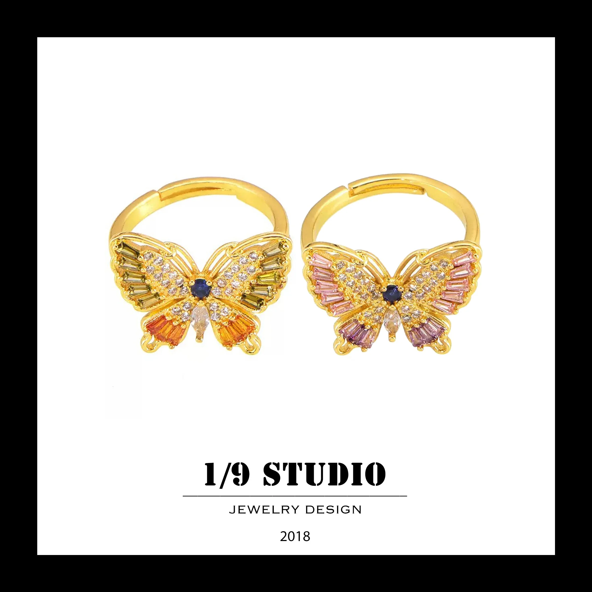 1/9 Studio Gold Filled Adjustable Ring
