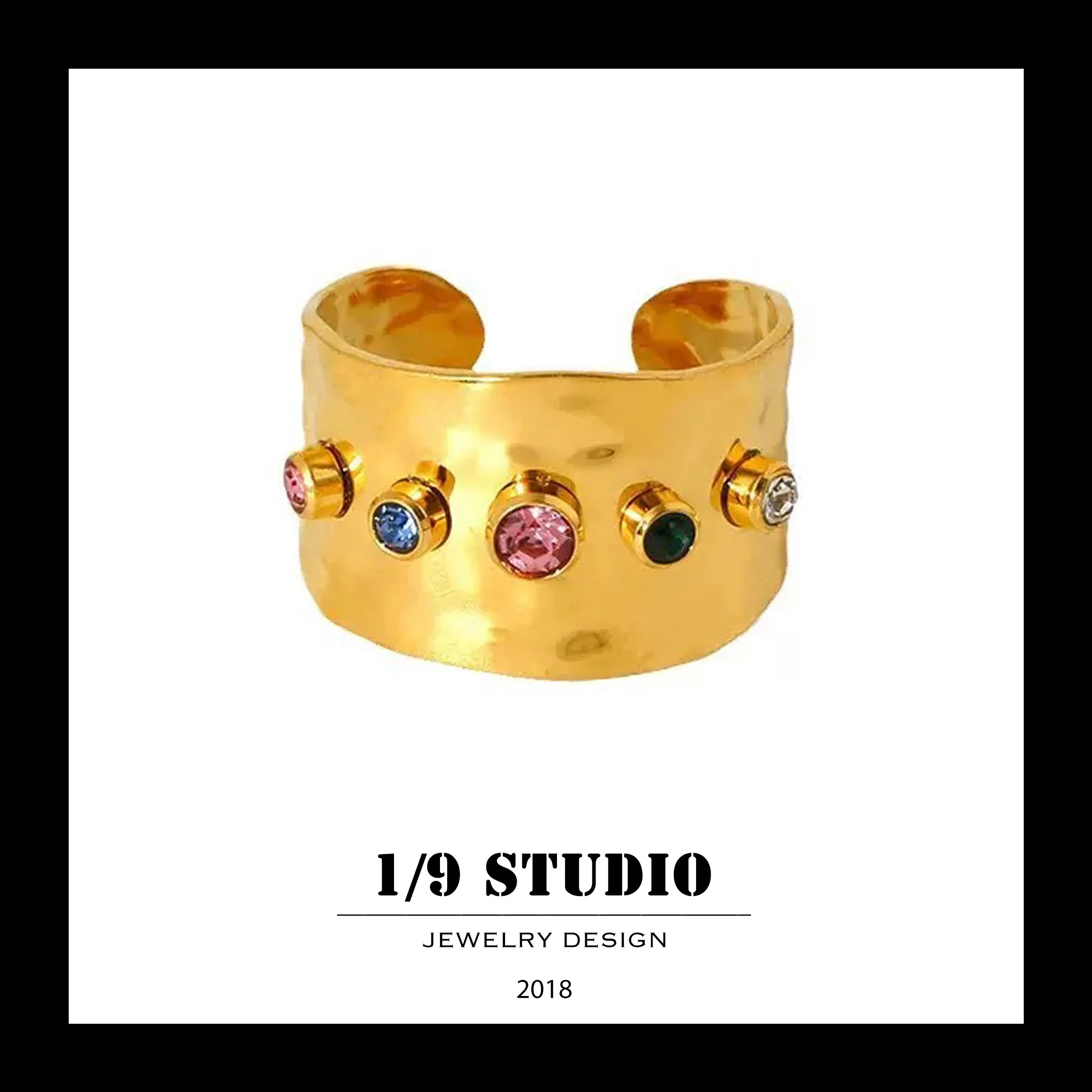 1/9 Studio Gold Filled Adjustable Ring