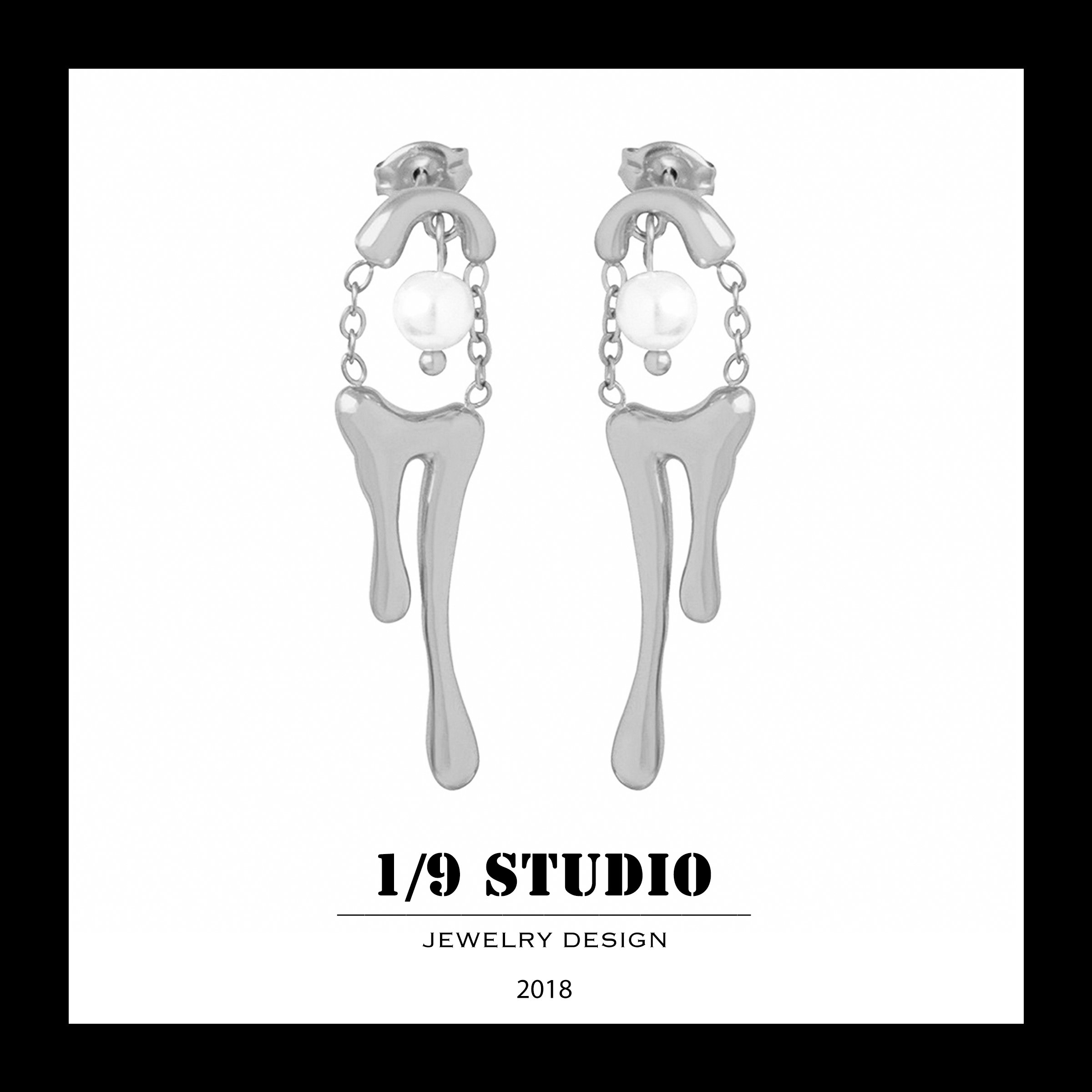 1/9 Studio Sterling Silver Earring