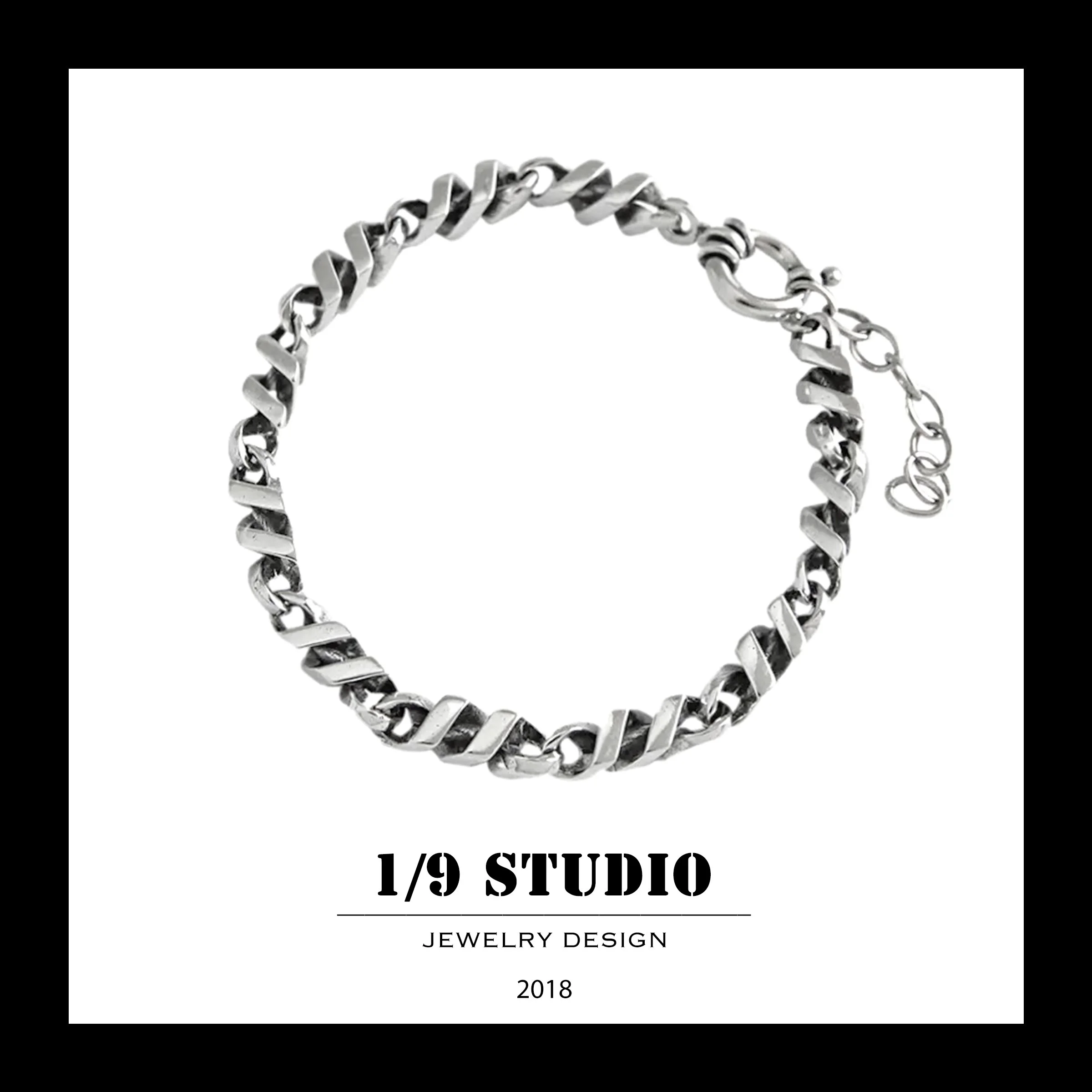 Twisted Edge 925 Sterling Silver Adjustable Bracelets