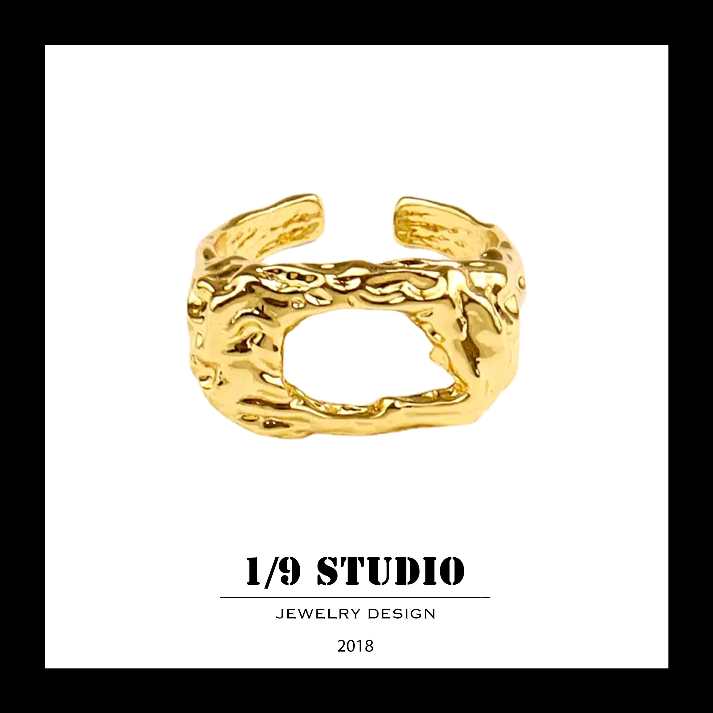1/9 Studio Gold Filled Adjustable Ring