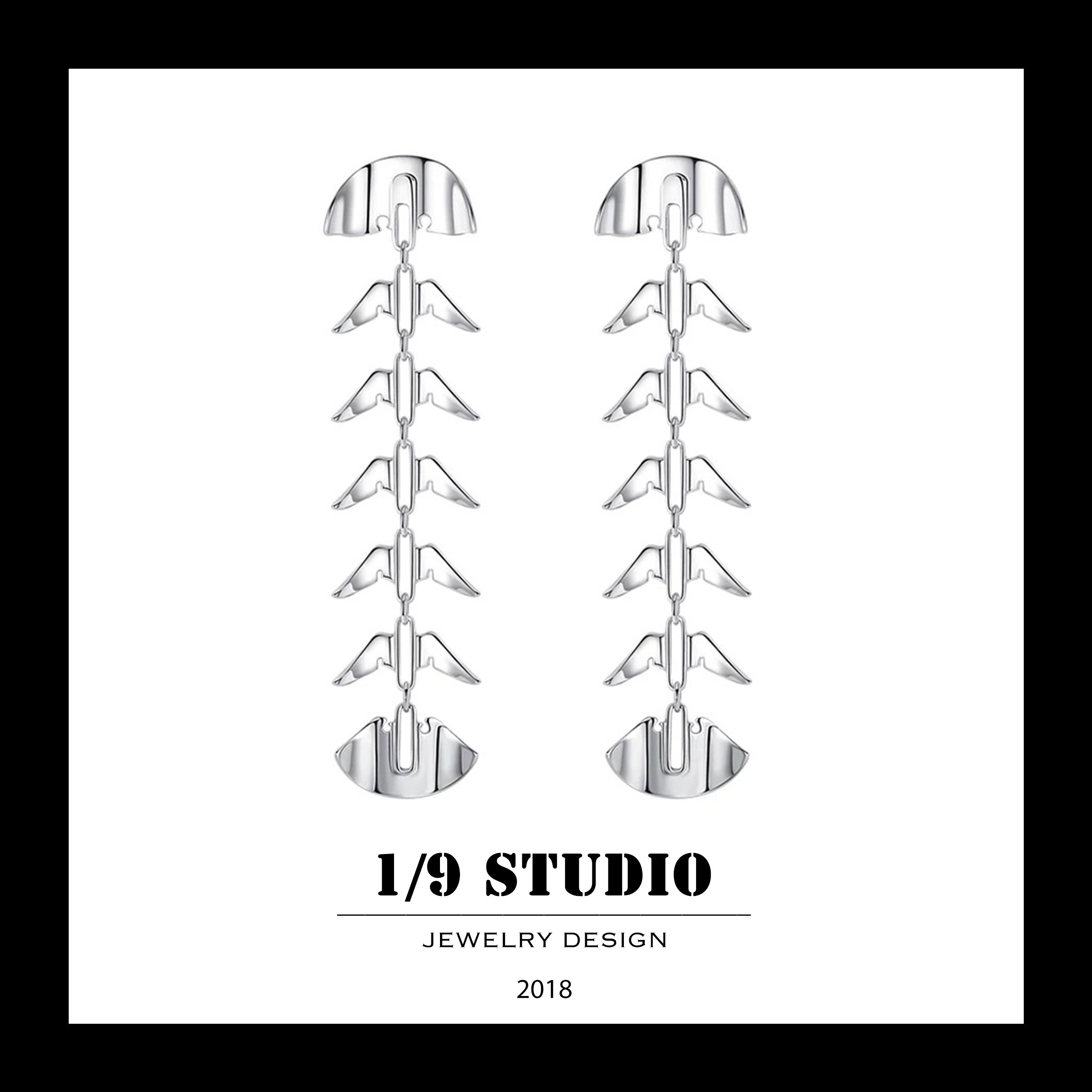 1/9 Studio Sterling Silver Earring
