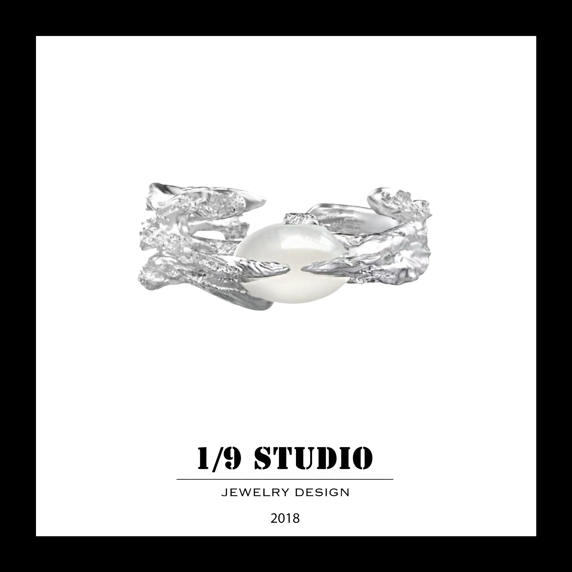 1/9 Studio 925 Sterling Silver Adjustable Ring