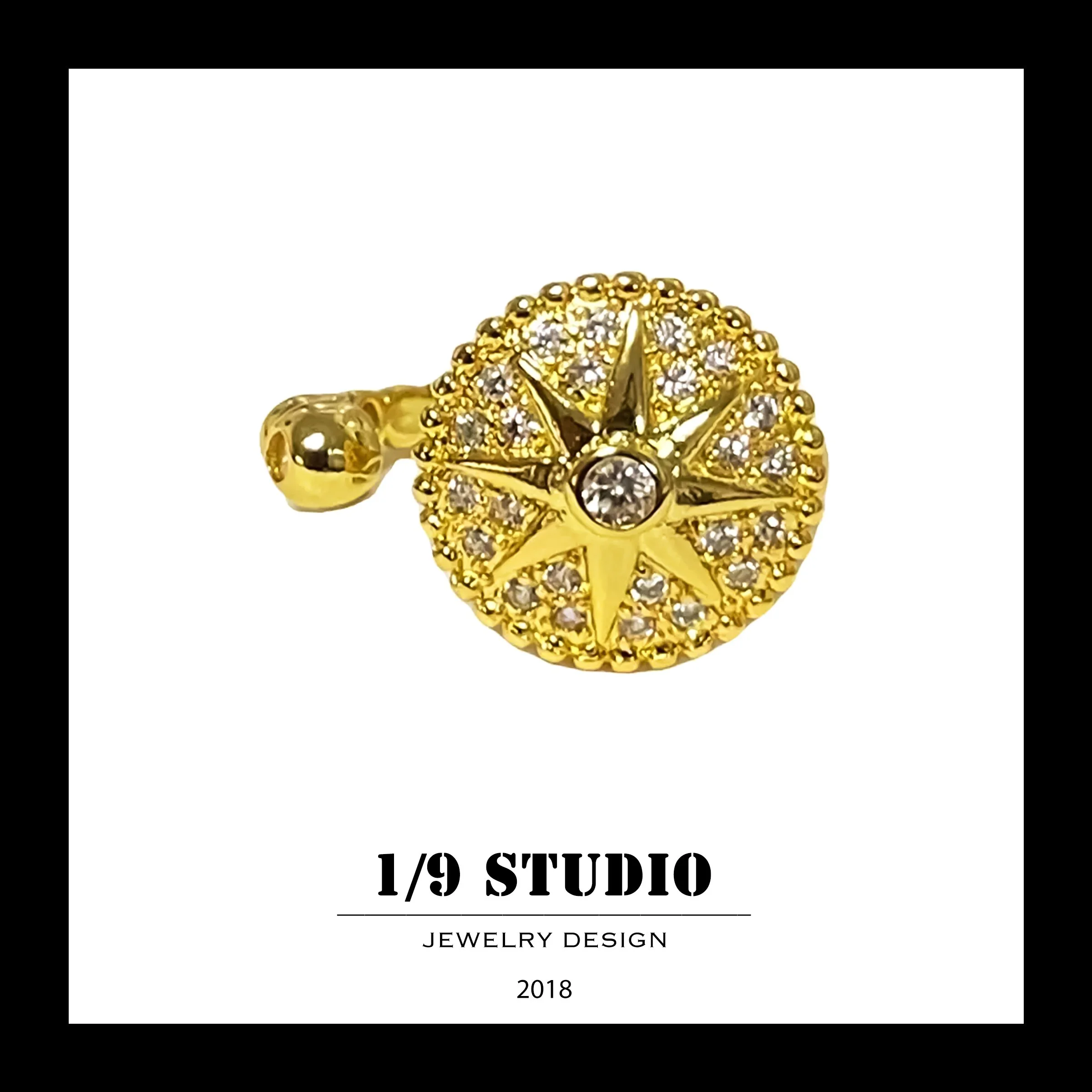 1/9 Studio Gold Filled Adjustable Ring