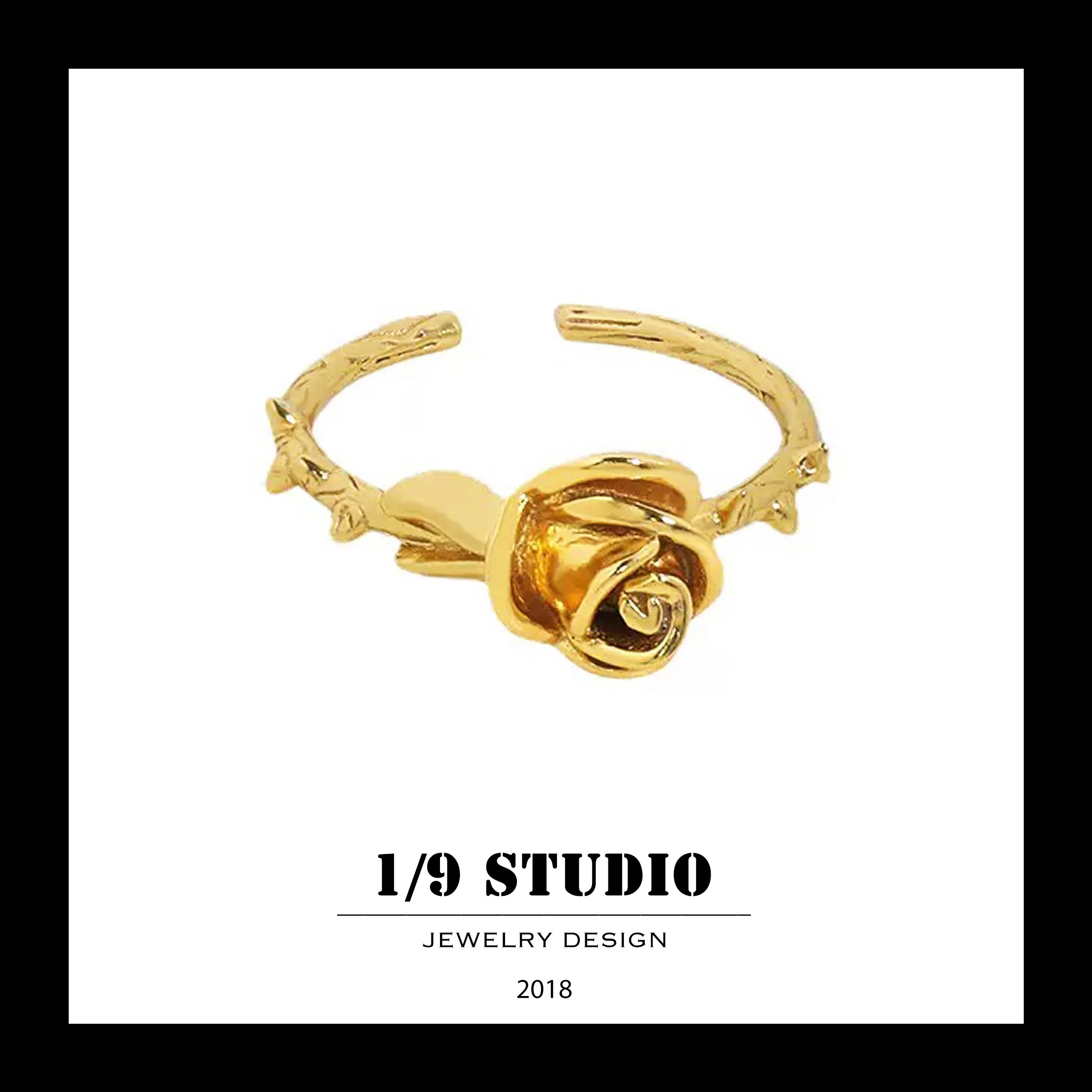 1/9 Studio Gold Filled Adjustable Ring