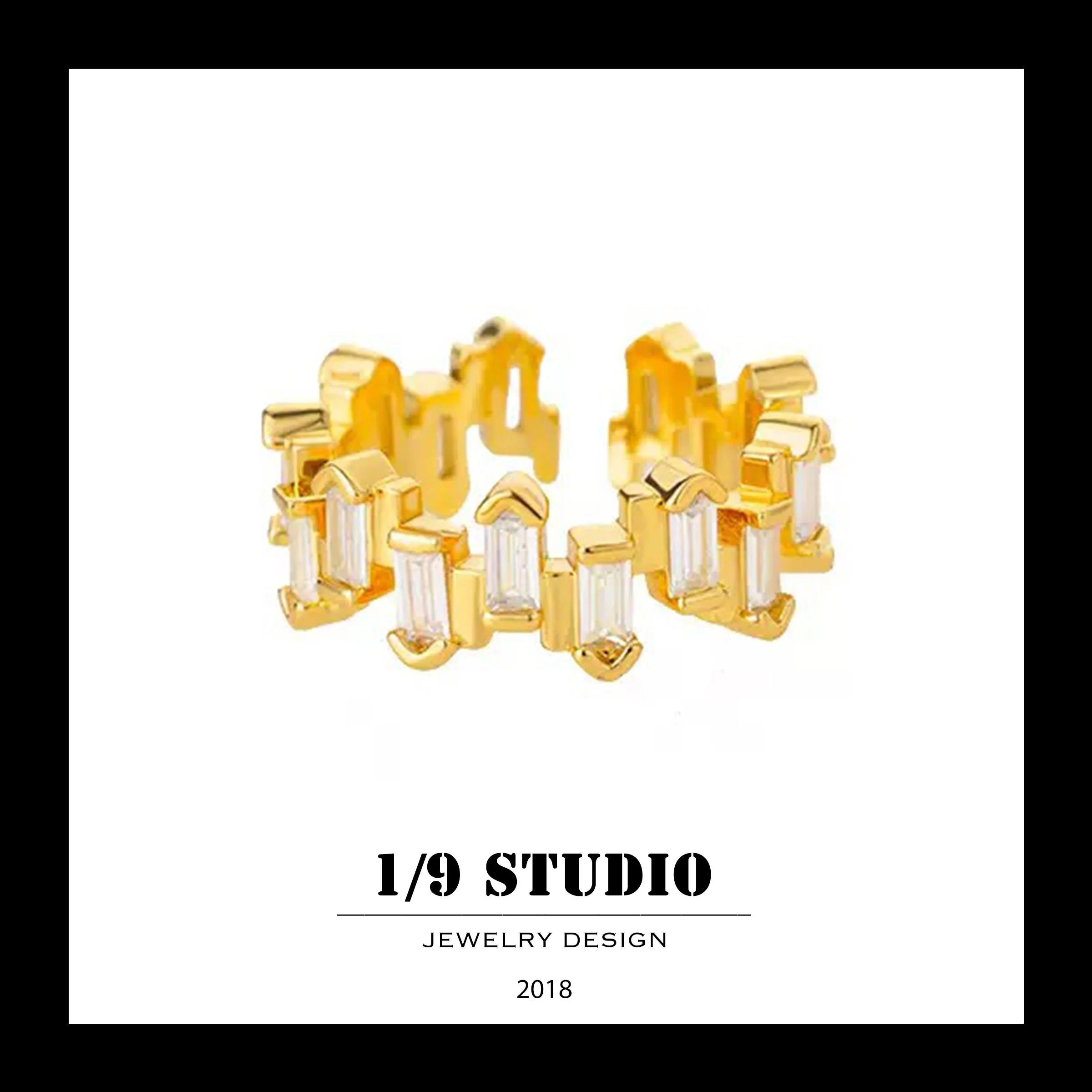 1/9 Studio Gold Filled Adjustable Ring