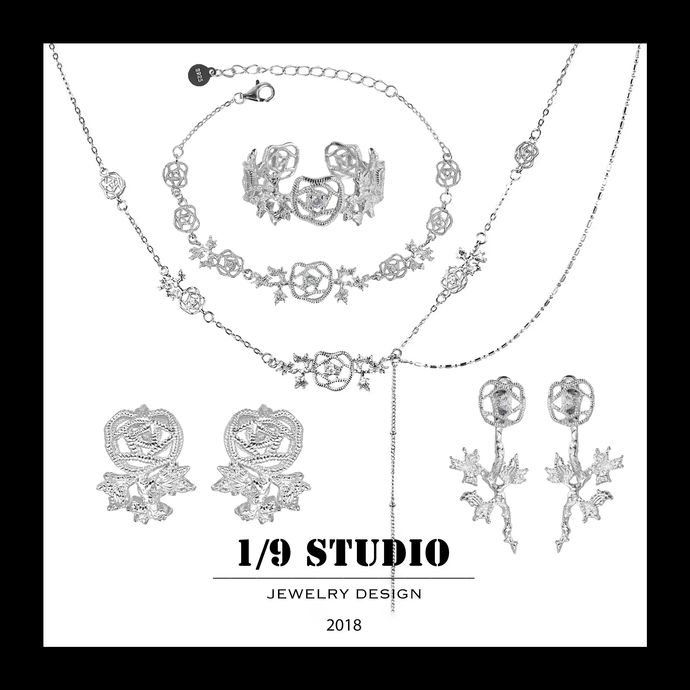 1/9 Studio Thorn Collection 925 Sterling Silver