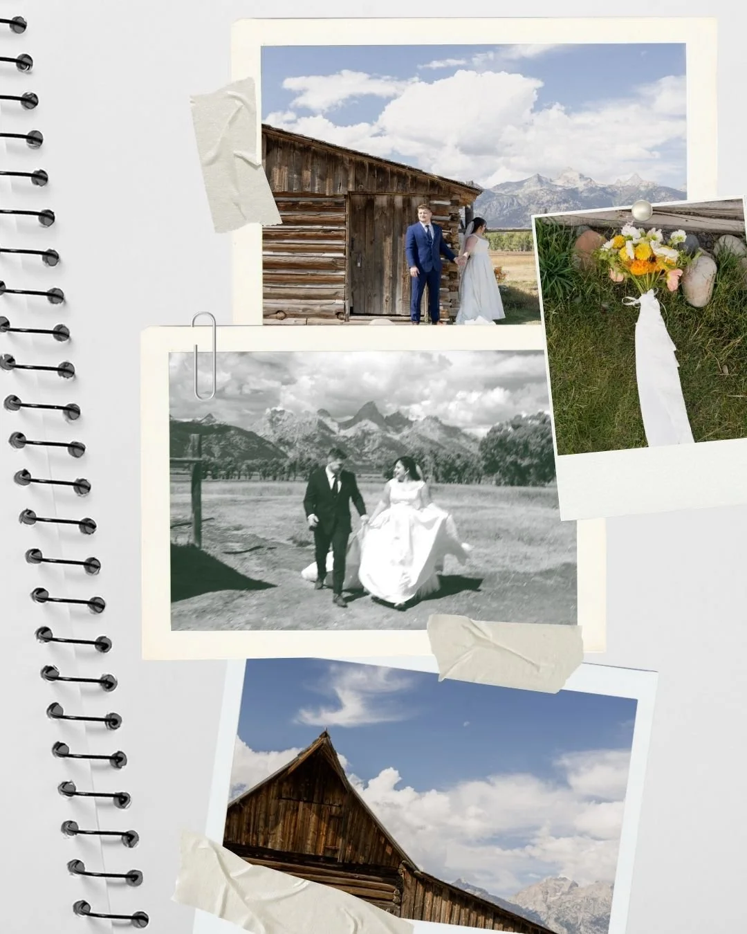 Bride and Groom details photos at Teton National Park
