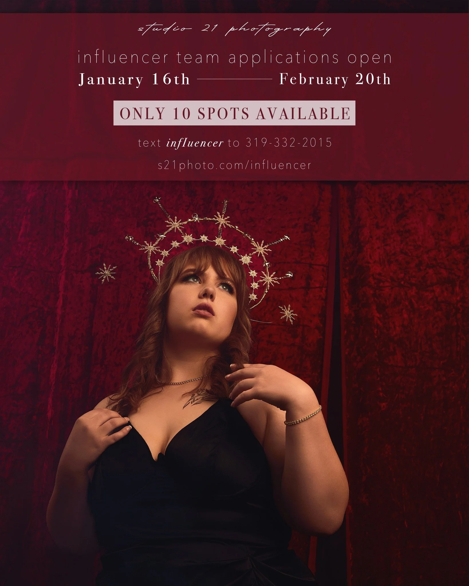 ⏰ITS TIME ⏰

Applications for the S21 Influencer Team are officially OPEN. We&rsquo;re looking for fun, creative, outgoing students from the Class of 2026, 2027, 2028, and 2029 to join us for this exclusive opportunity.  If you love be in front of th