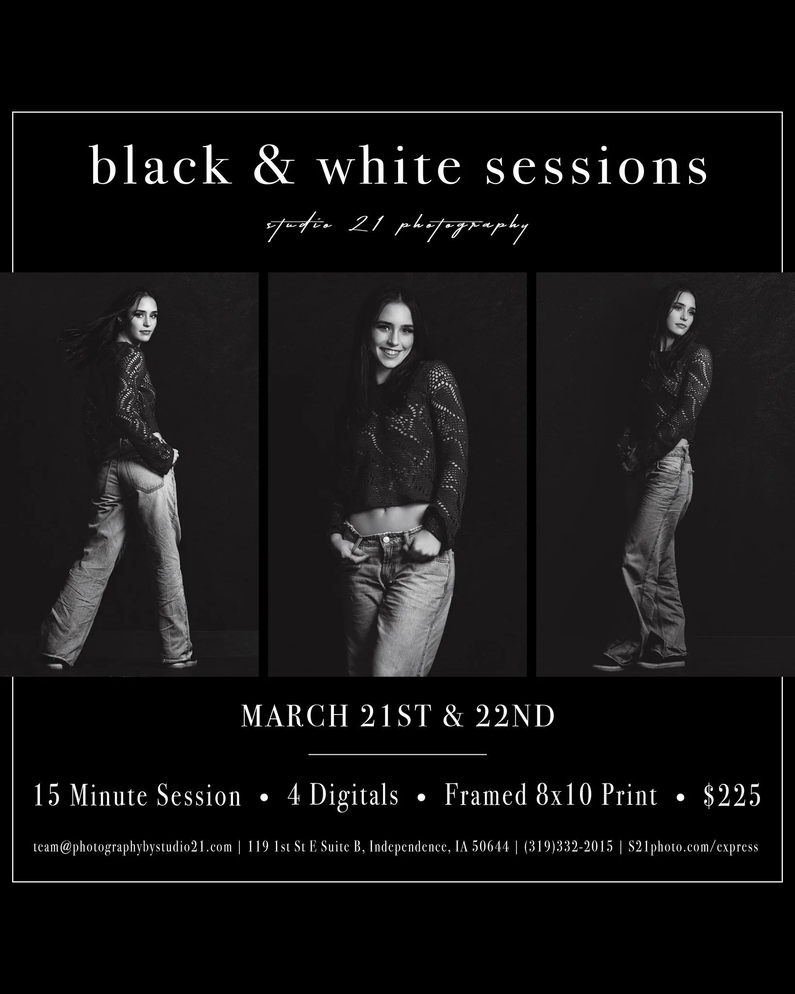 ✨Black &amp; White Sessions✨

These simple black &amp; white portraits are designed to capture who you are in this moment. Whether it&rsquo;s your child&rsquo;s growing confidence, your senior&rsquo;s quiet edge, your own strength, or simply a season